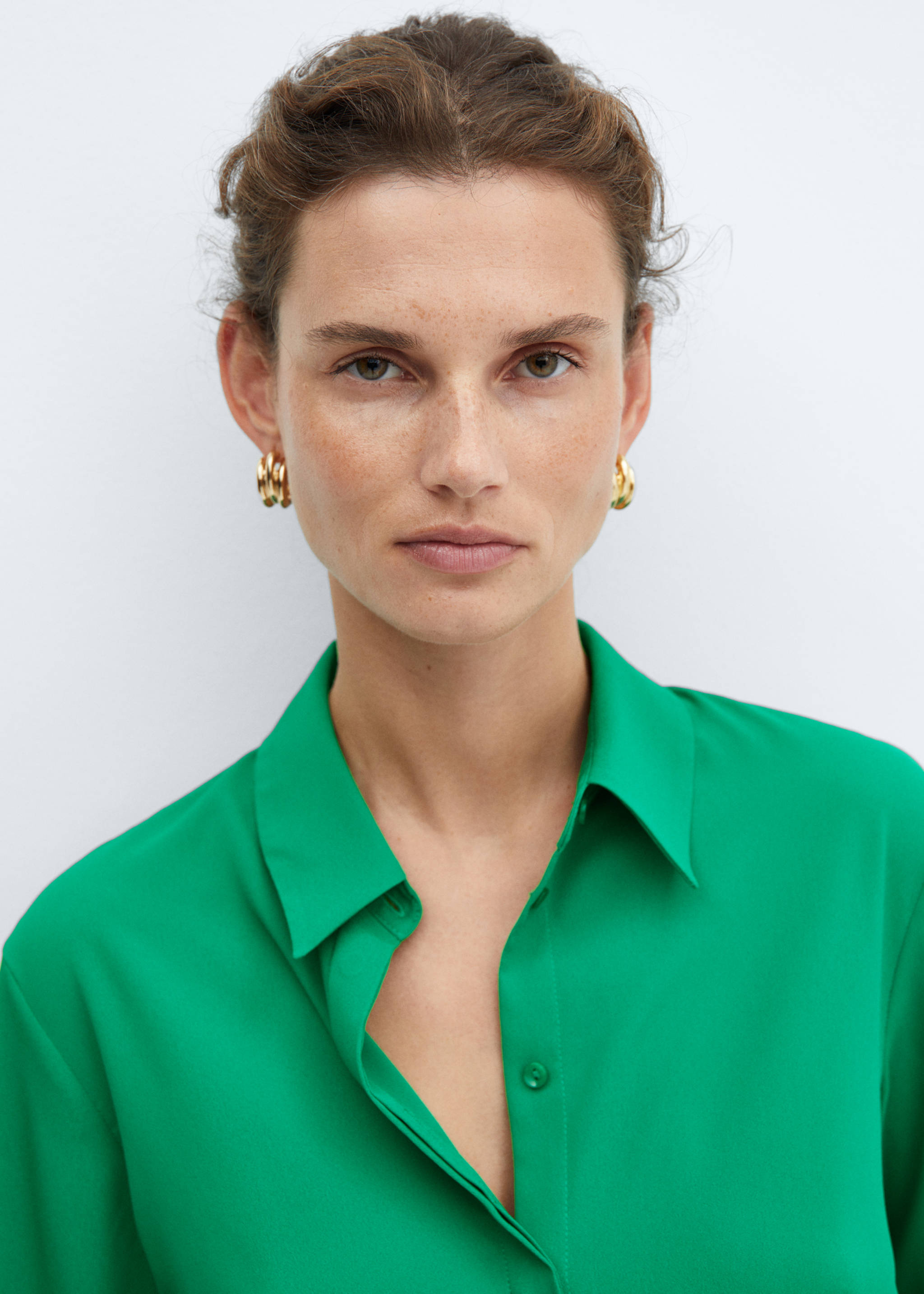 常规版型飘逸衬衫 - null