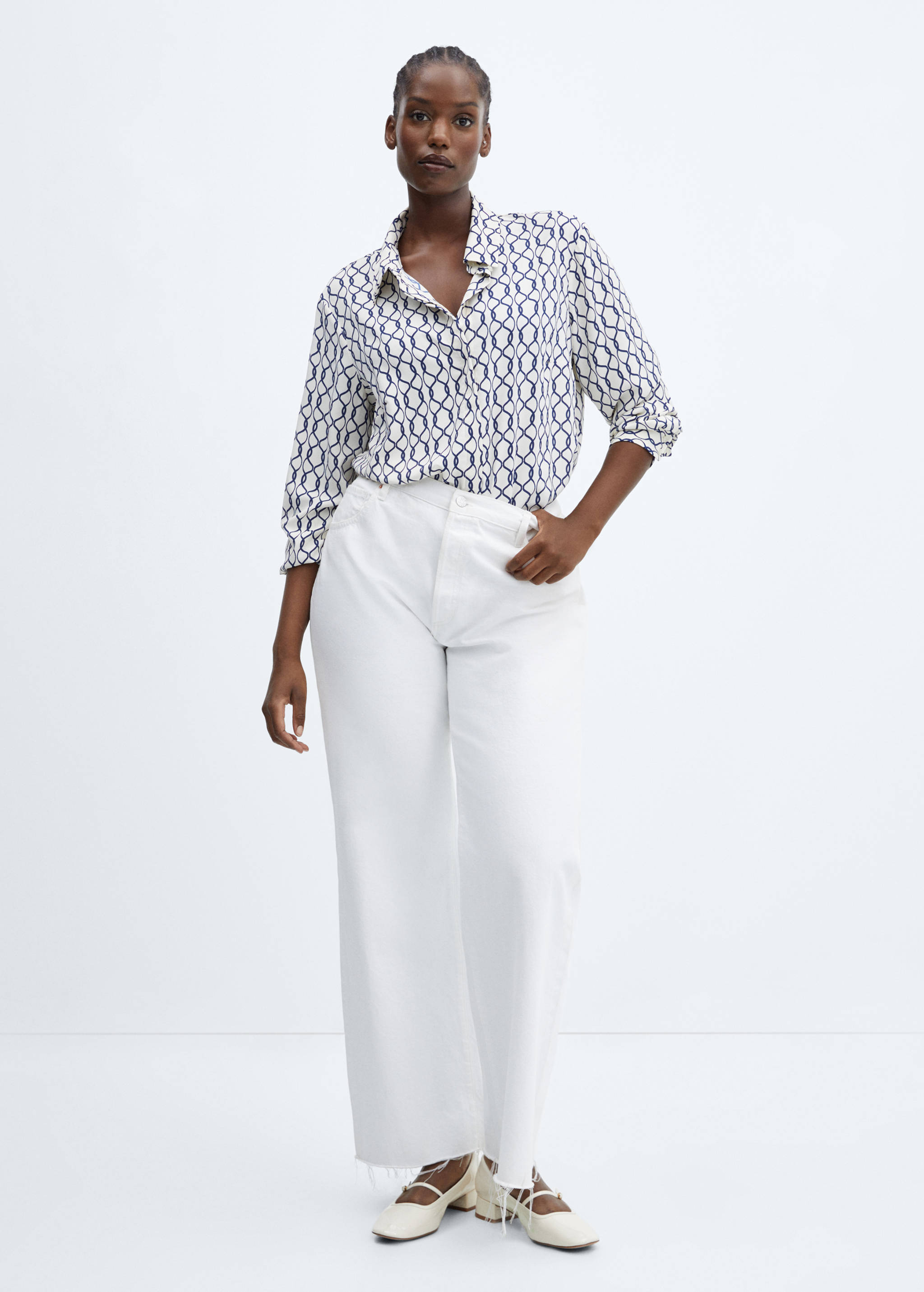 常规版型飘逸衬衫 - null