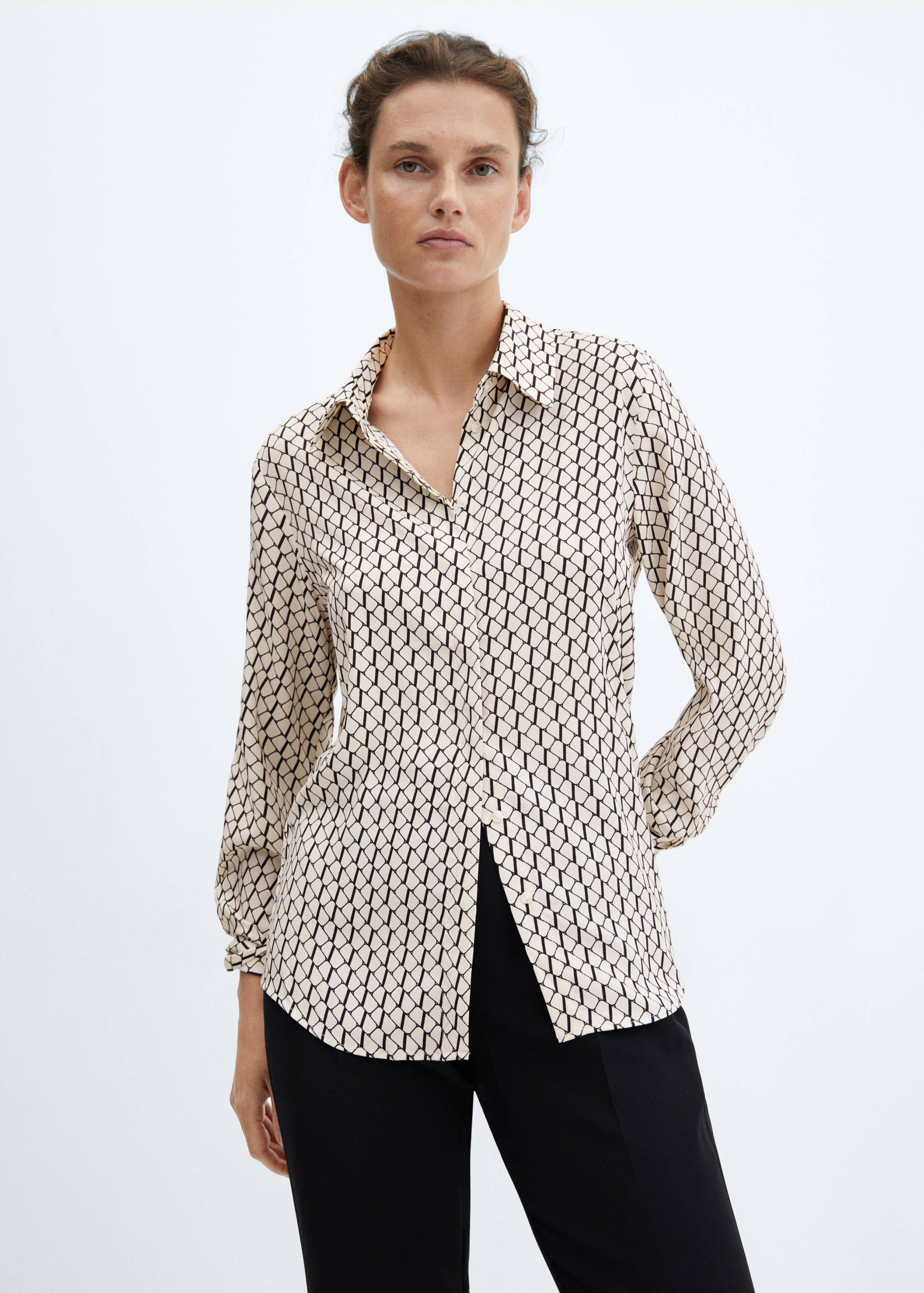 常规版型飘逸衬衫 - null