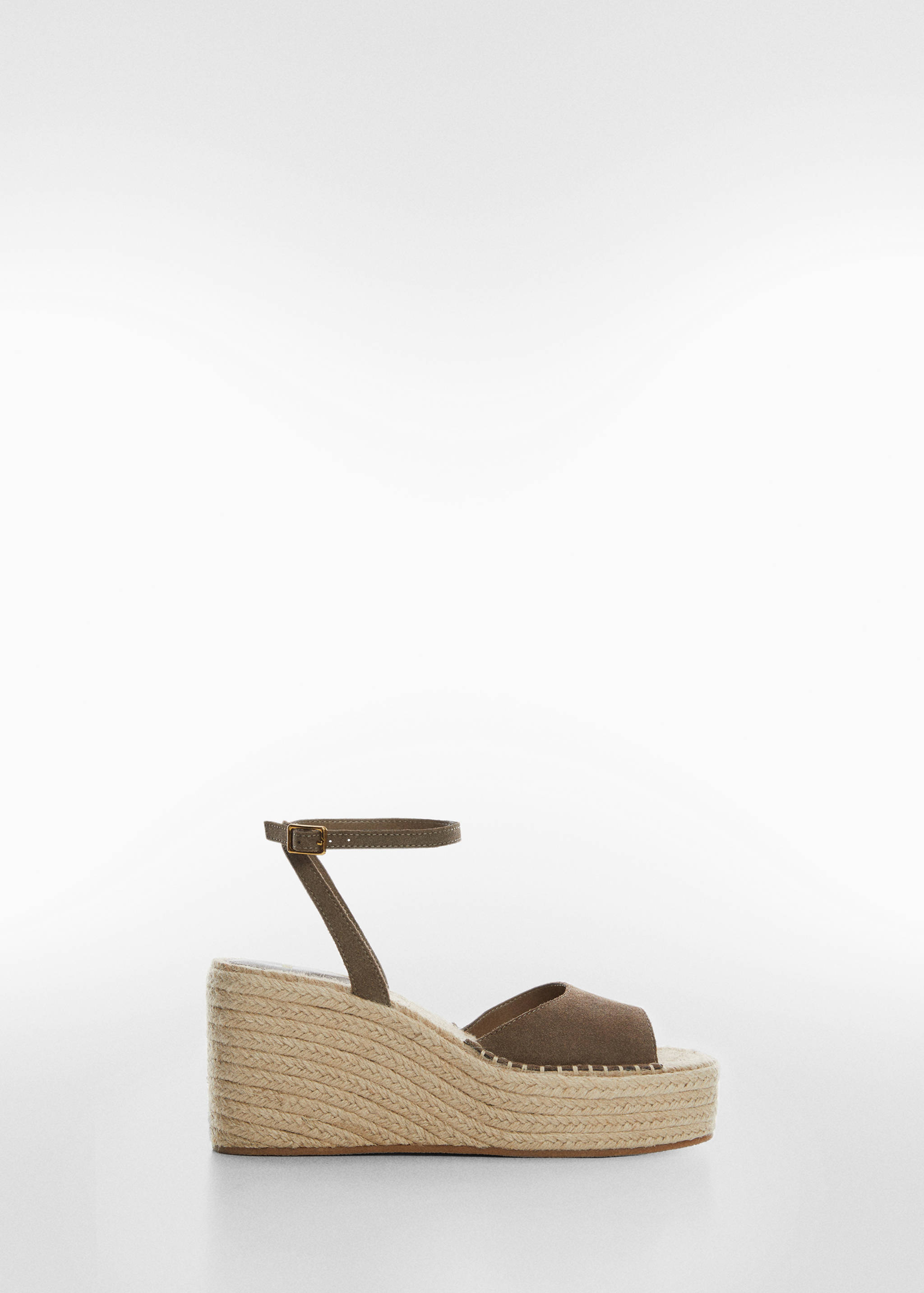 Кожаные босоножки на танкетке - Изделие без модели