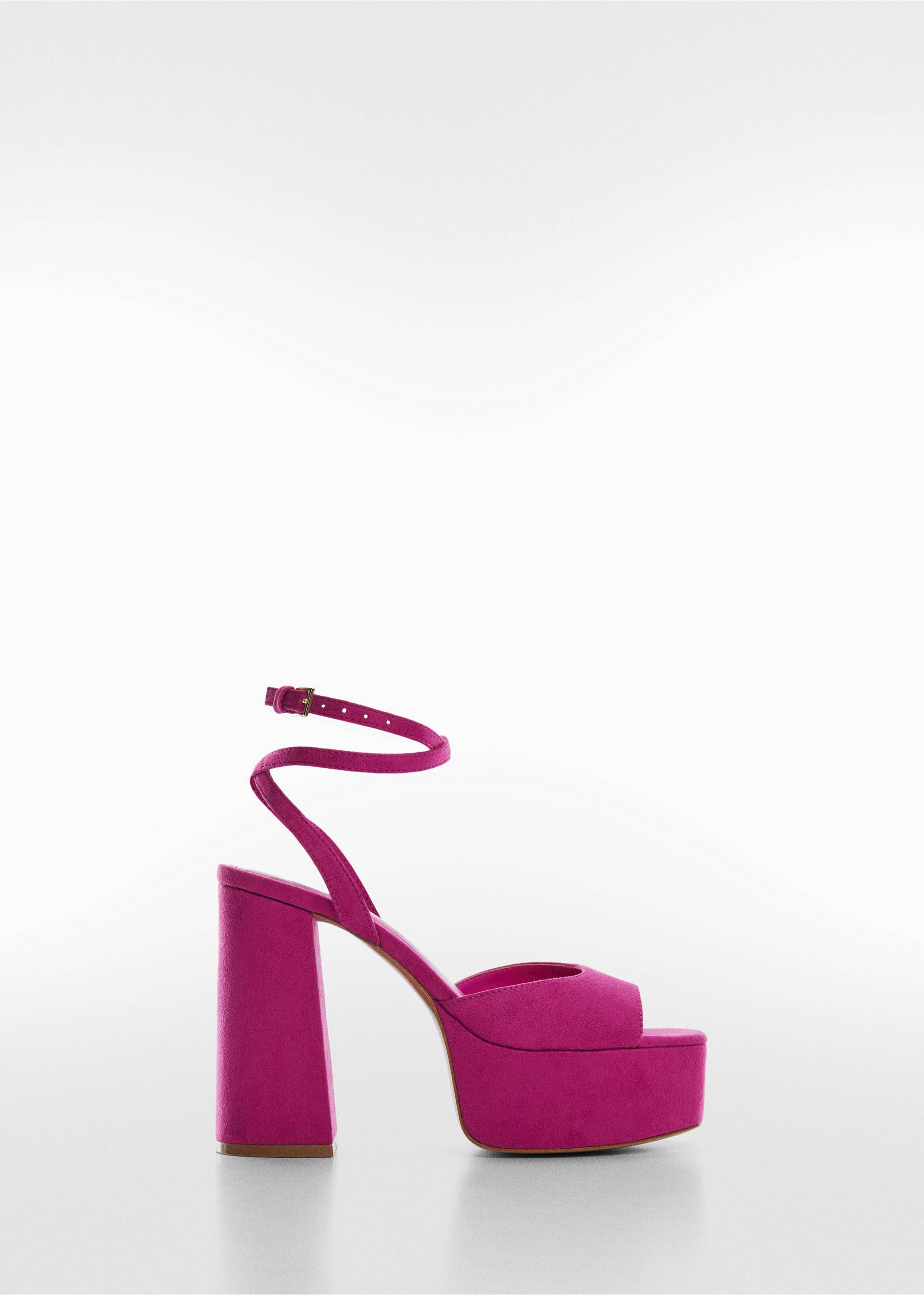 Sandales bride plateforme - Article sans modèle, Fuchsia. Ref: 57030010-00.