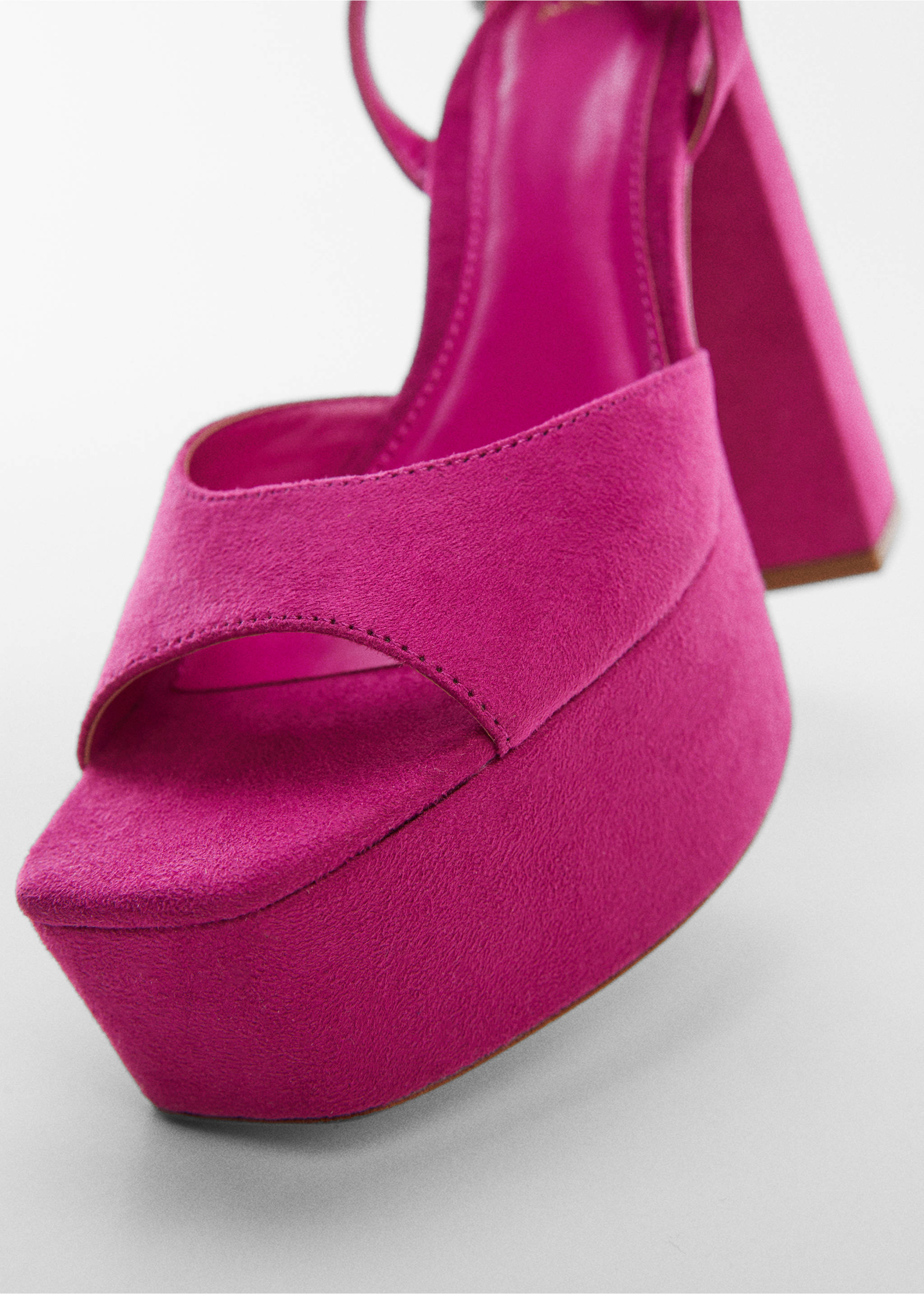 Sandales bride plateforme - Détail de l'article 2, Fuchsia. Ref: 57030010-00.