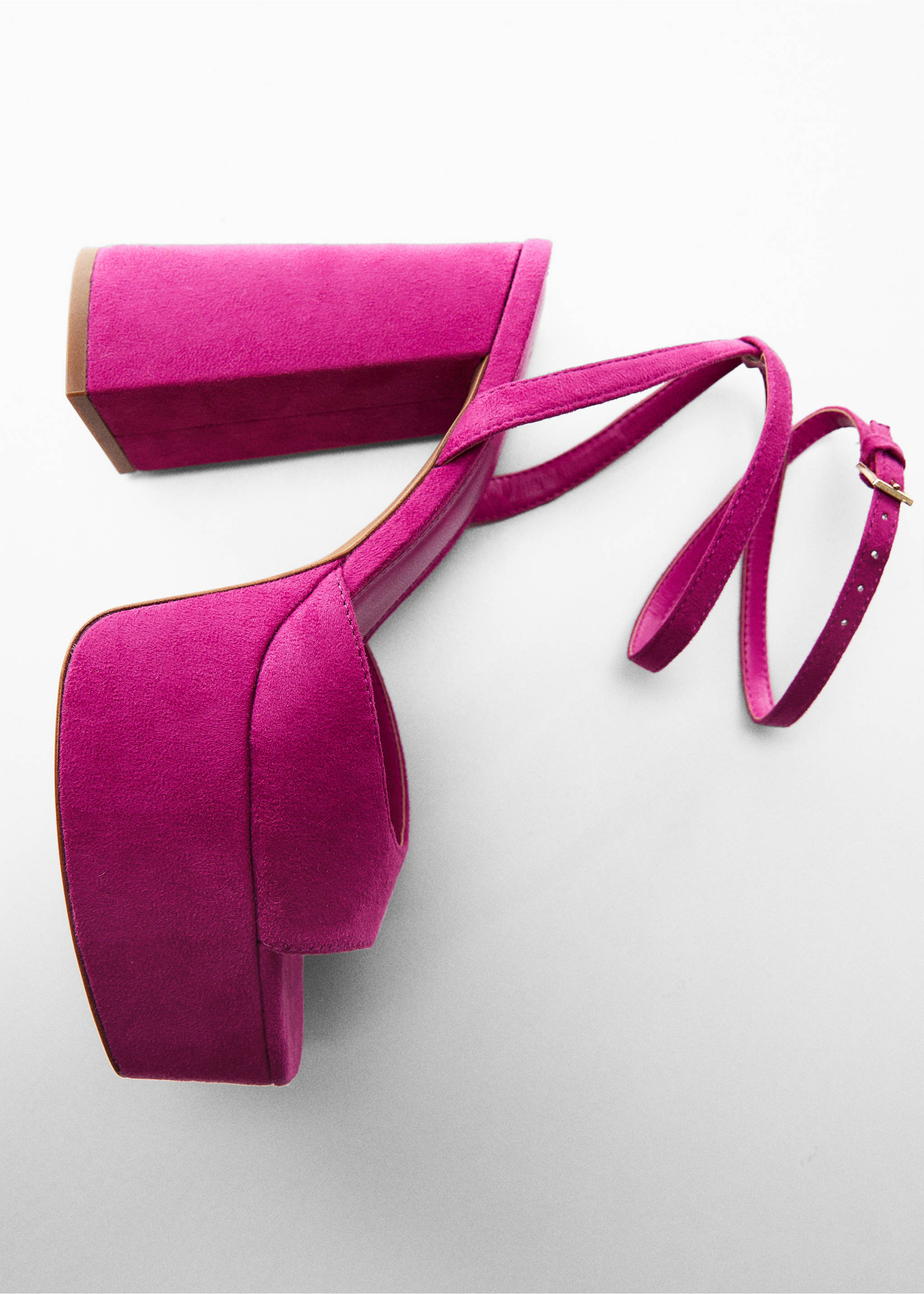 Sandales bride plateforme - Détail de l'article 5, Fuchsia. Ref: 57030010-00.