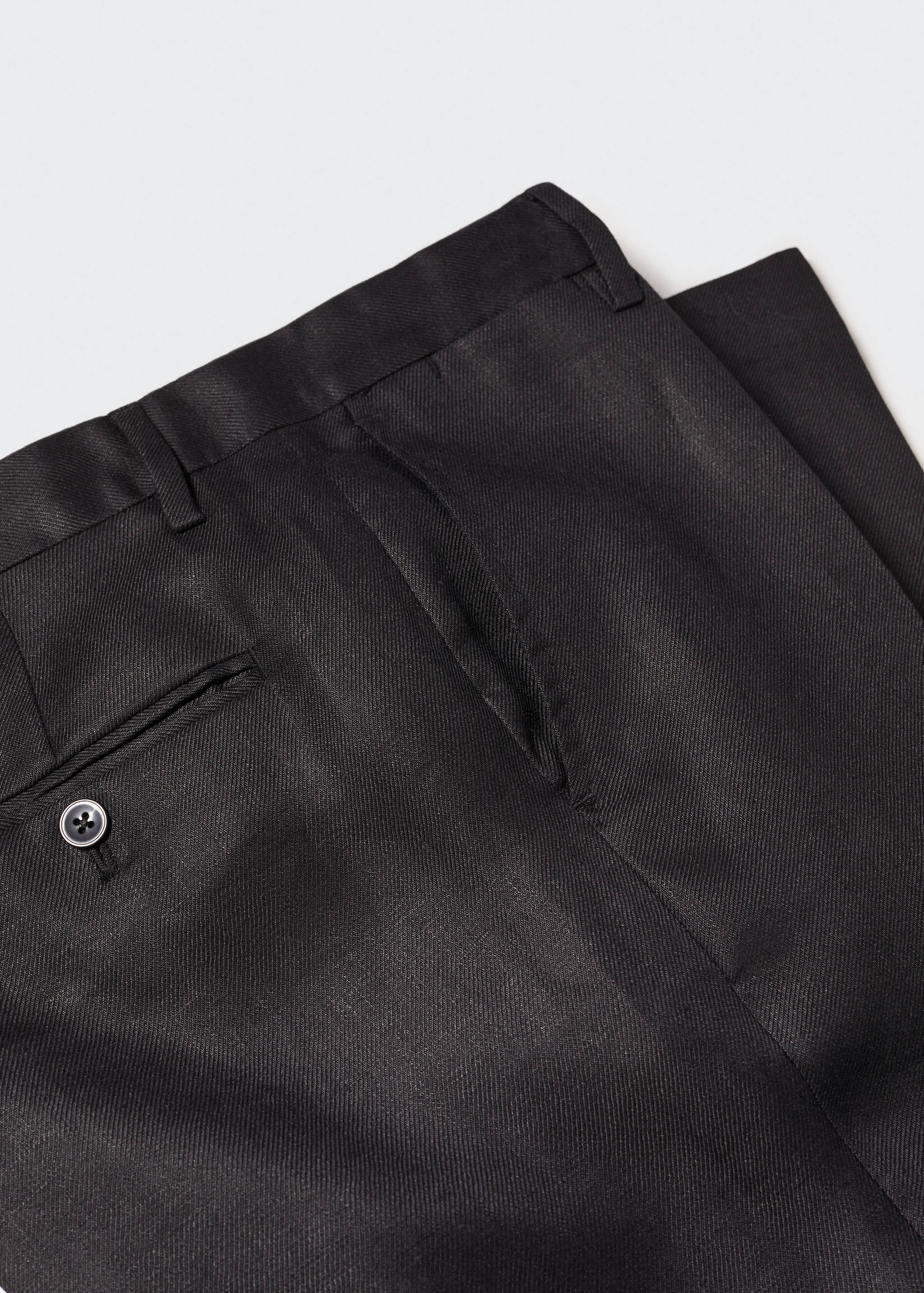 100% linen suit trousers - Details of the article 8