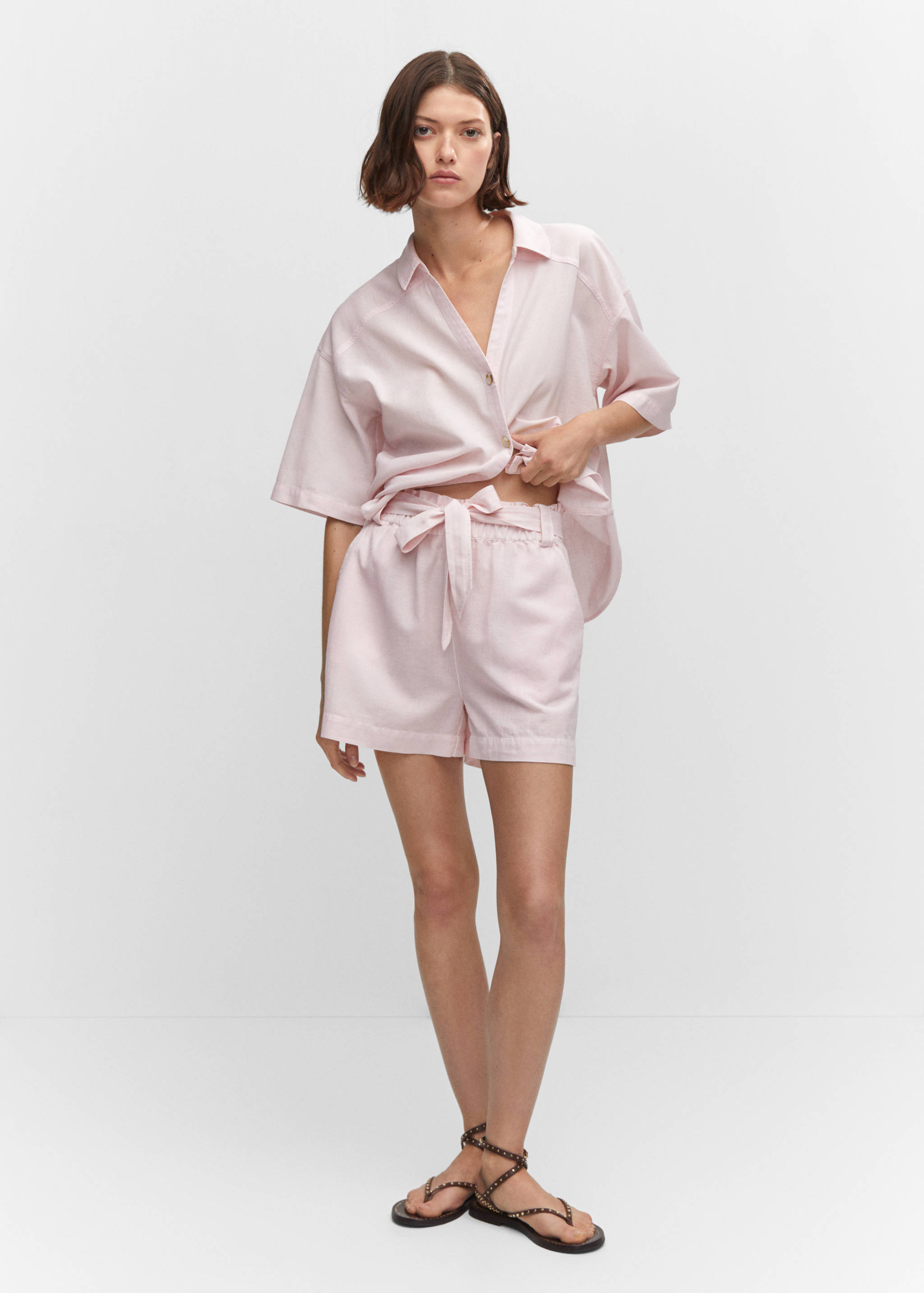 Short coton lin - Plan général