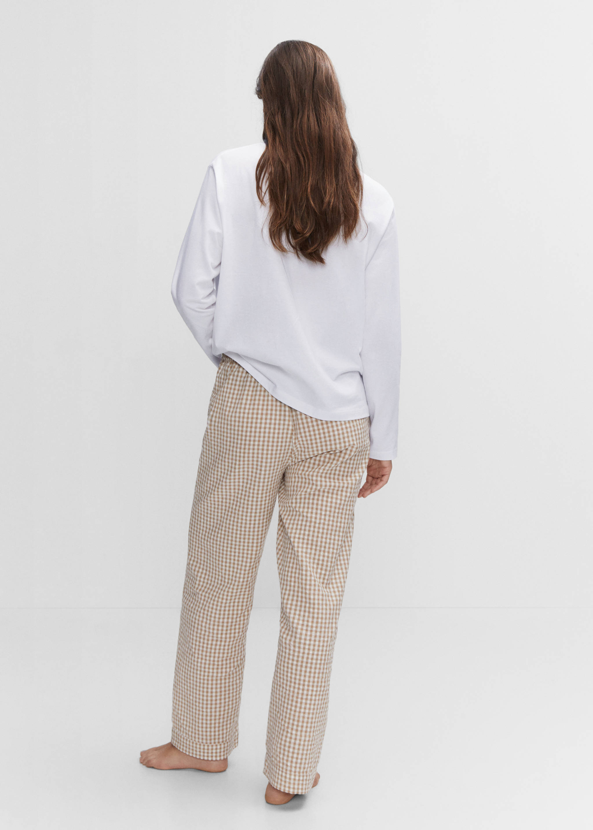 Printed long pyjamas - Reverse of the article