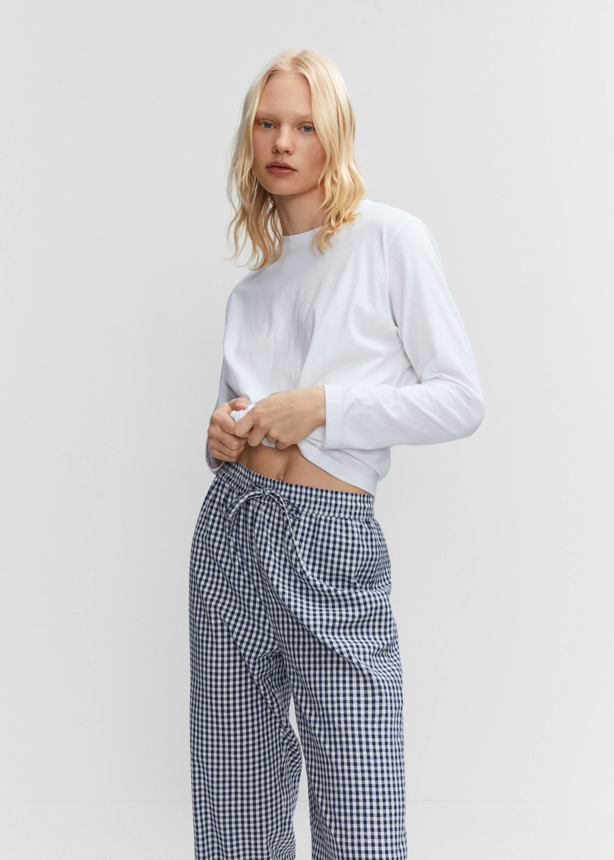 Printed long pyjamas - Medium plane