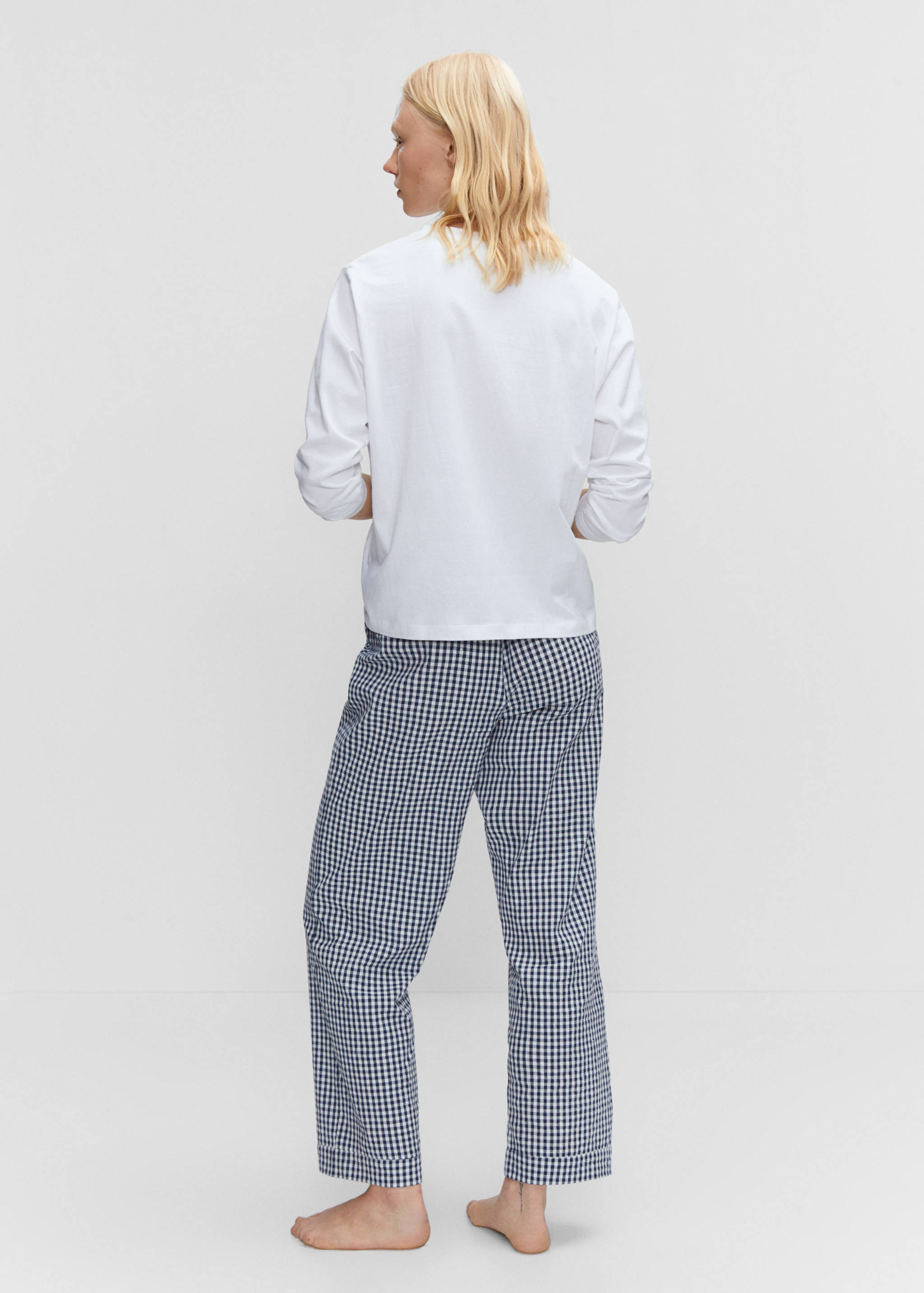 Printed long pyjamas - Reverse of the article