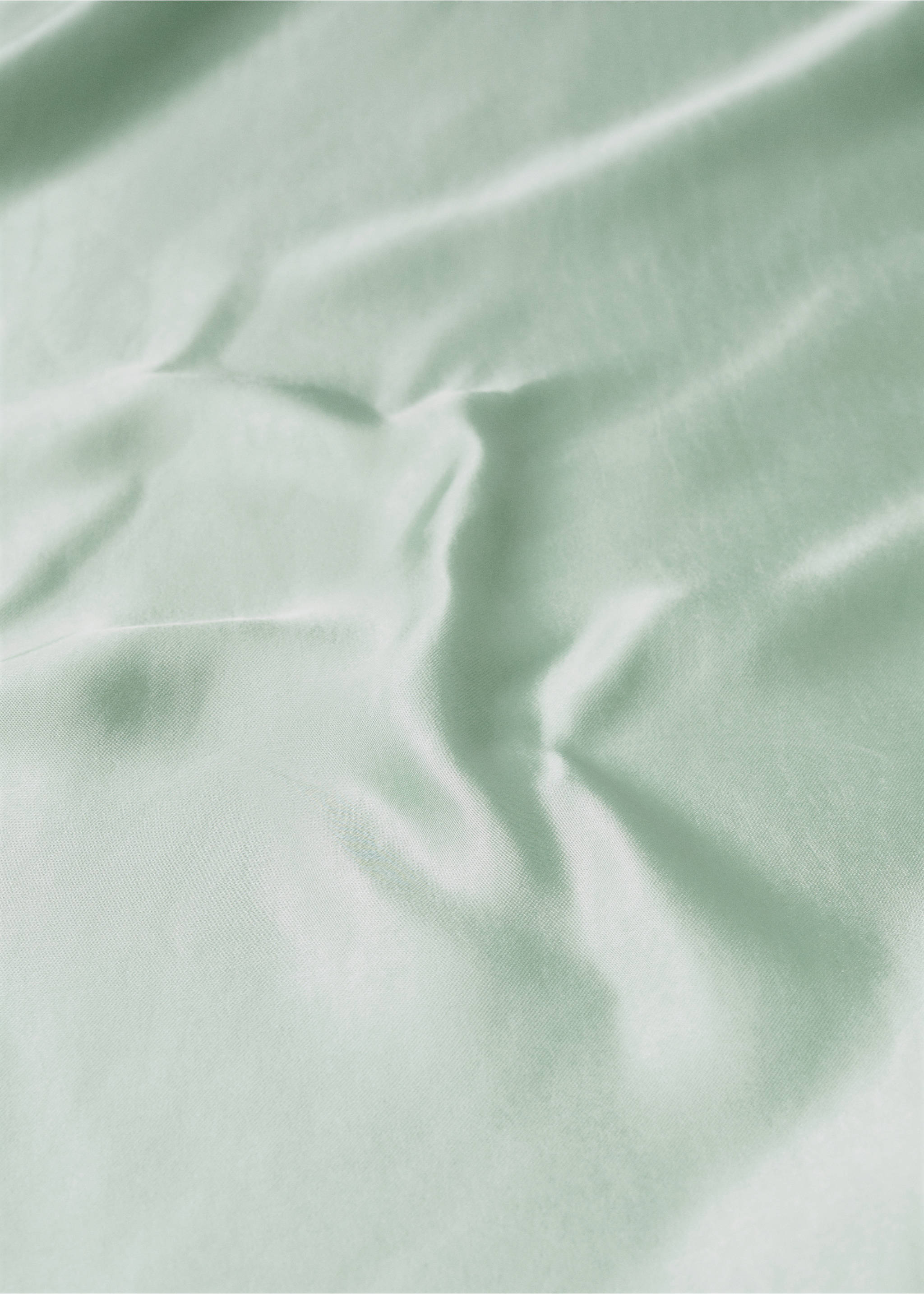 Midi satin skirt - Details of the article 8, Aqua Green. Ref: 57030409-00.
