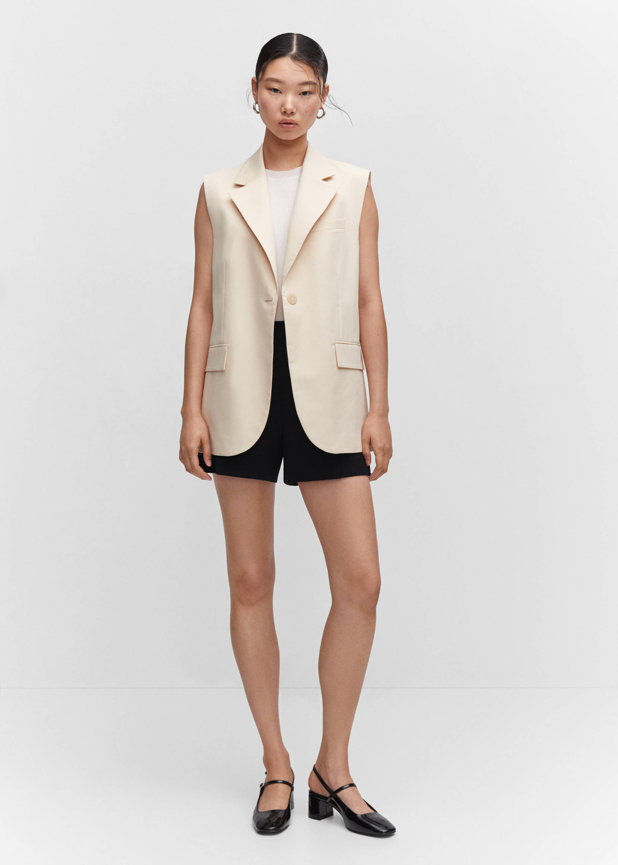 Long waistcoat with pockets - General plane