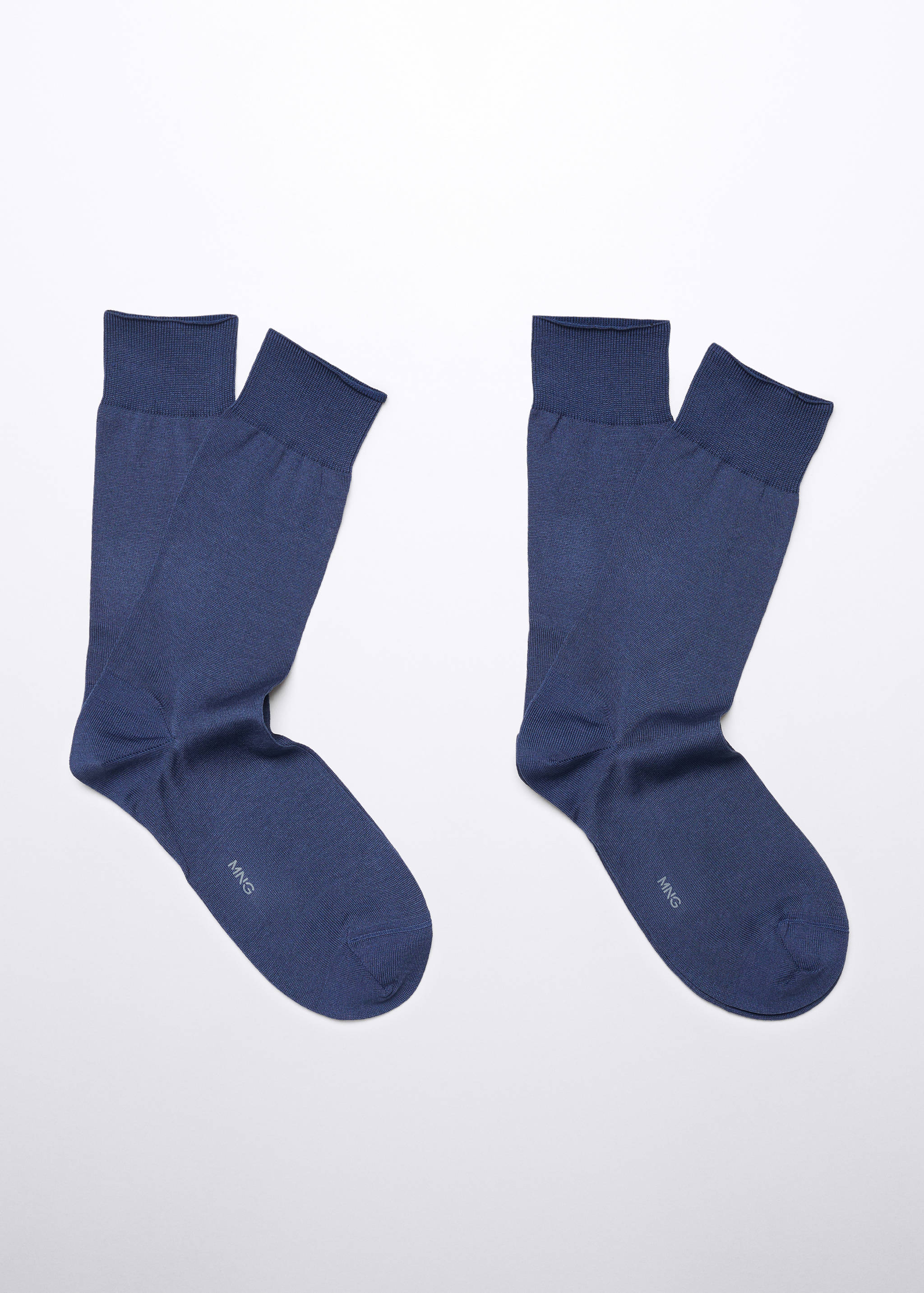 Lot 2 paires de chaussettes 100 % coton uni - Article sans modèle