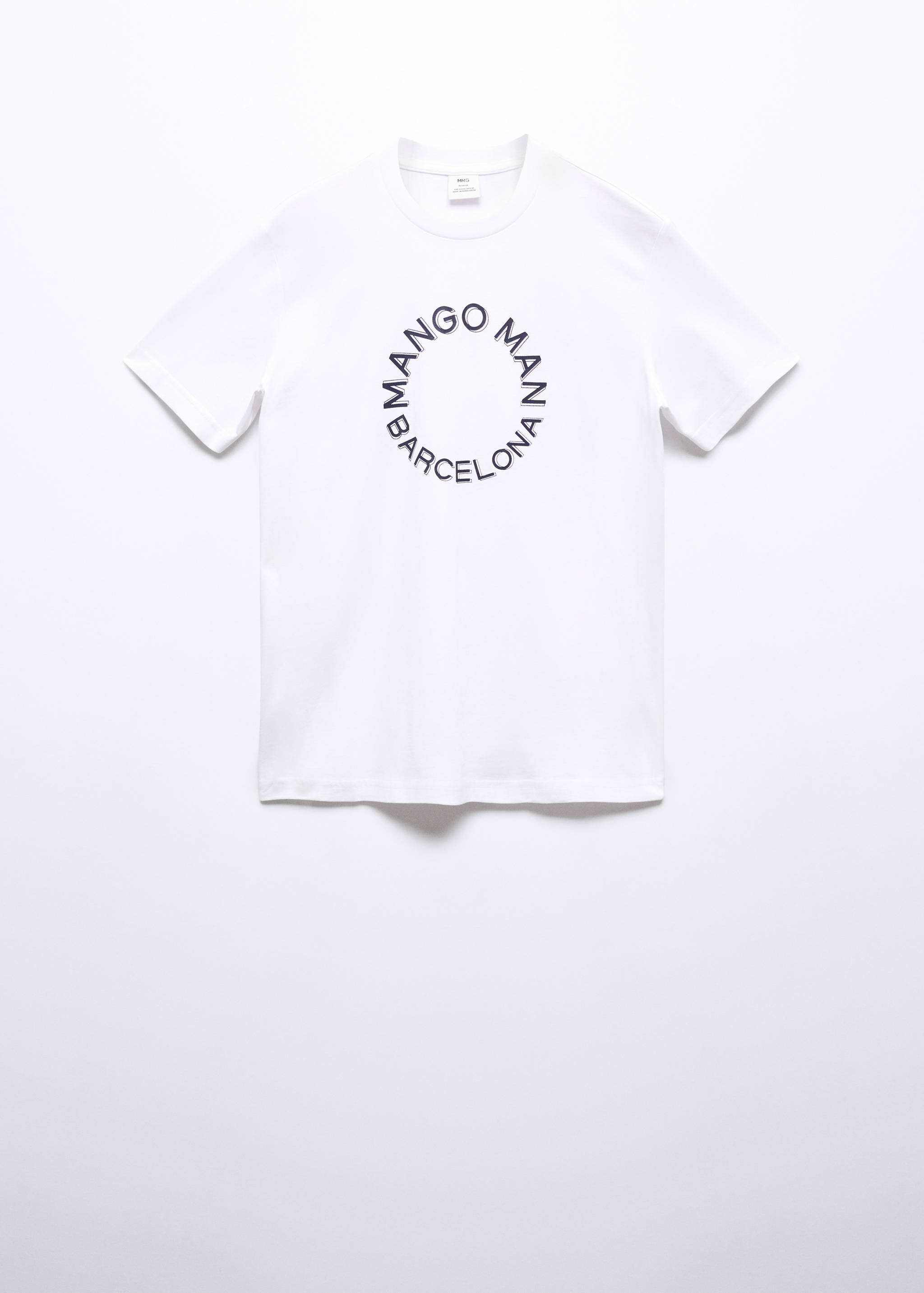 100% cotton t-shirt with logo - Article without model