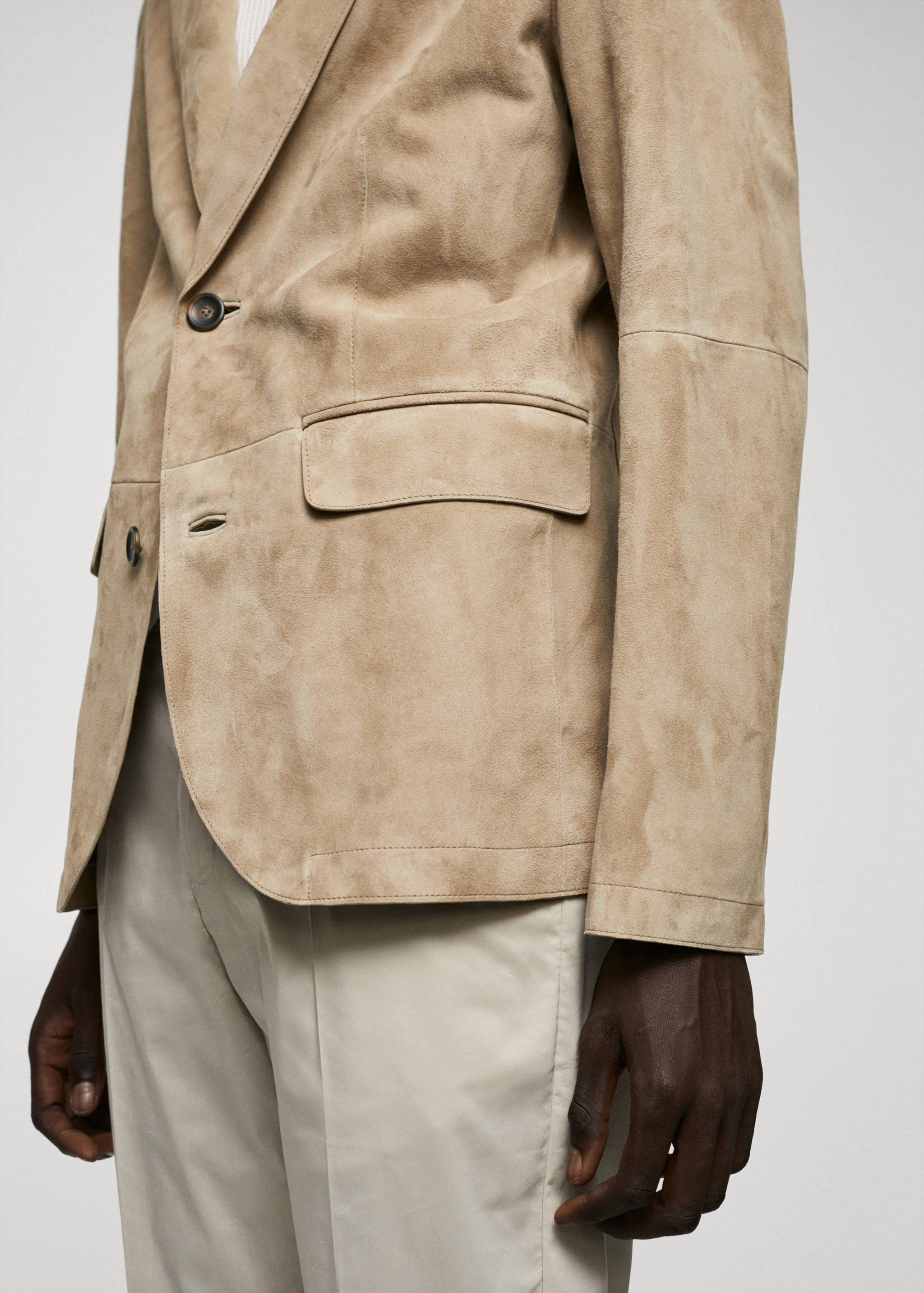 Veste 100 % cuir daim - Détail de l'article 6