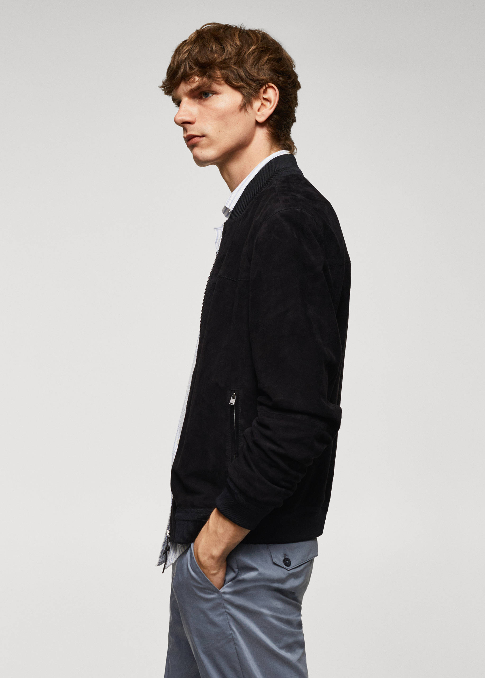 Leather bomber jacket - Details of the article 2