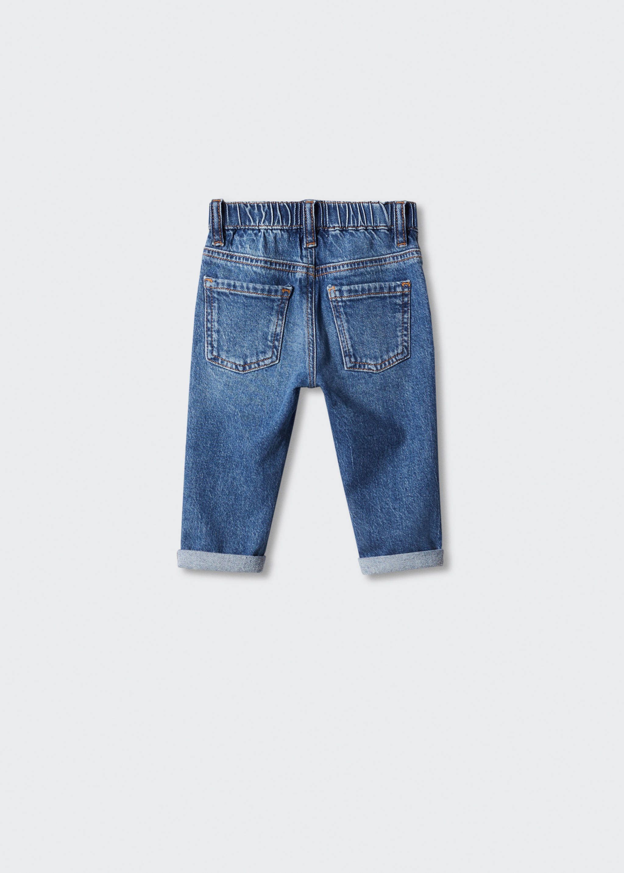 Drawstring waist jeans - Reverse of the article