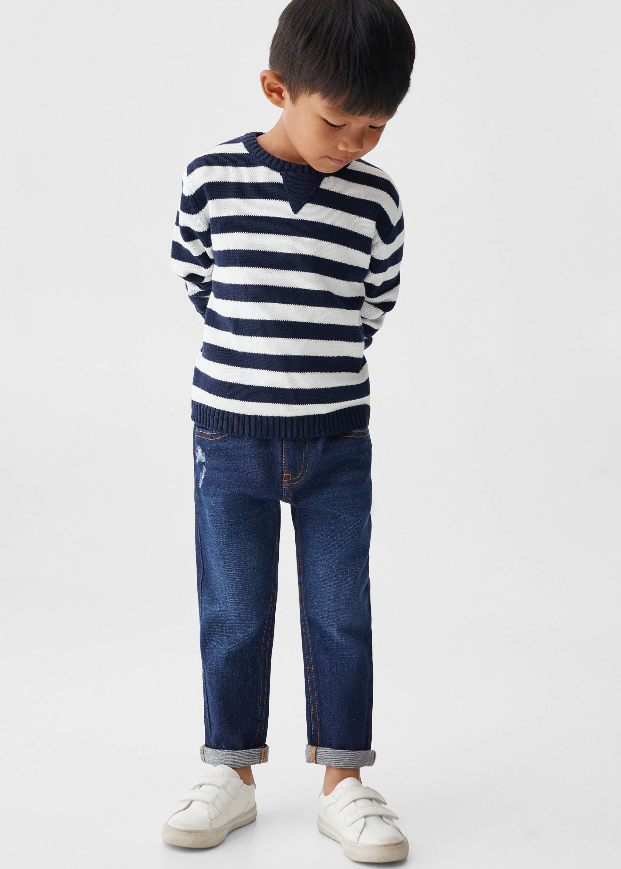 Drawstring waist jeans - General plane