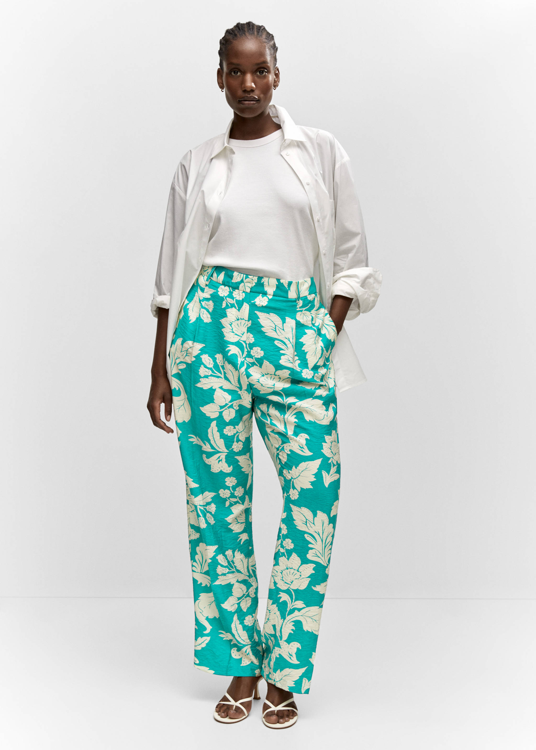 Pantalón recto estampado - Detalle del artículo 3