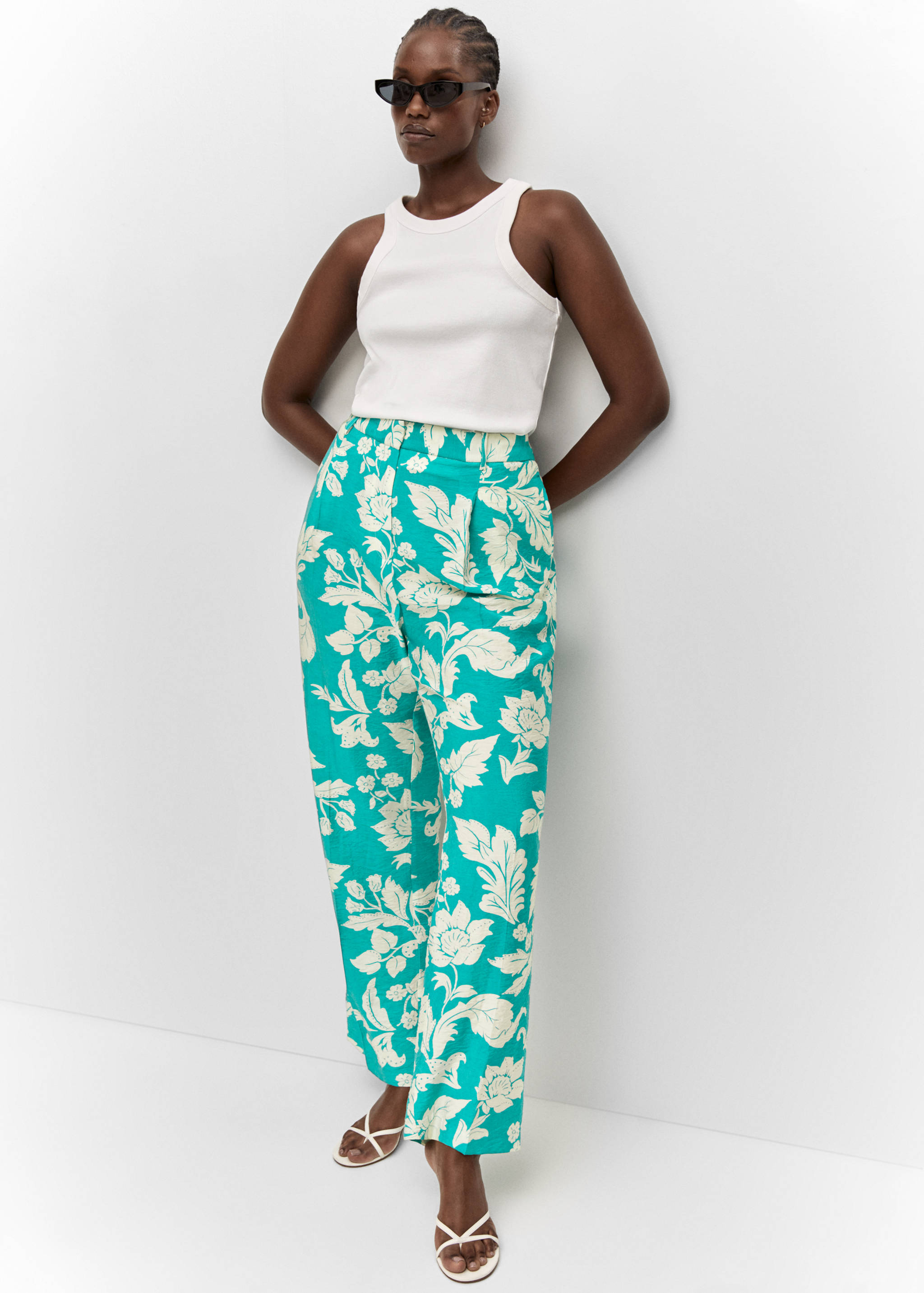 Pantalón recto estampado - Detalle del artículo 4