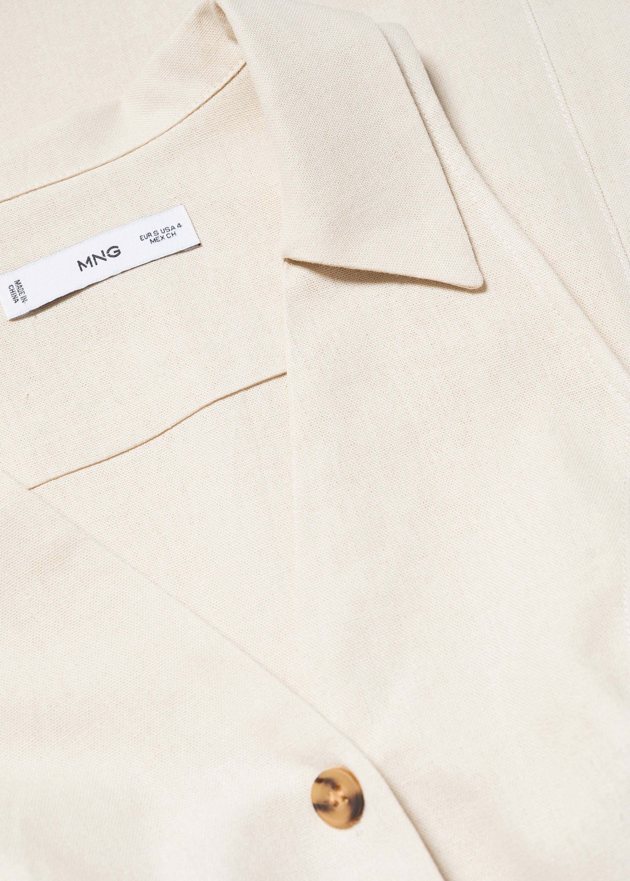 Ramie dress with buttons - Details of the article 8