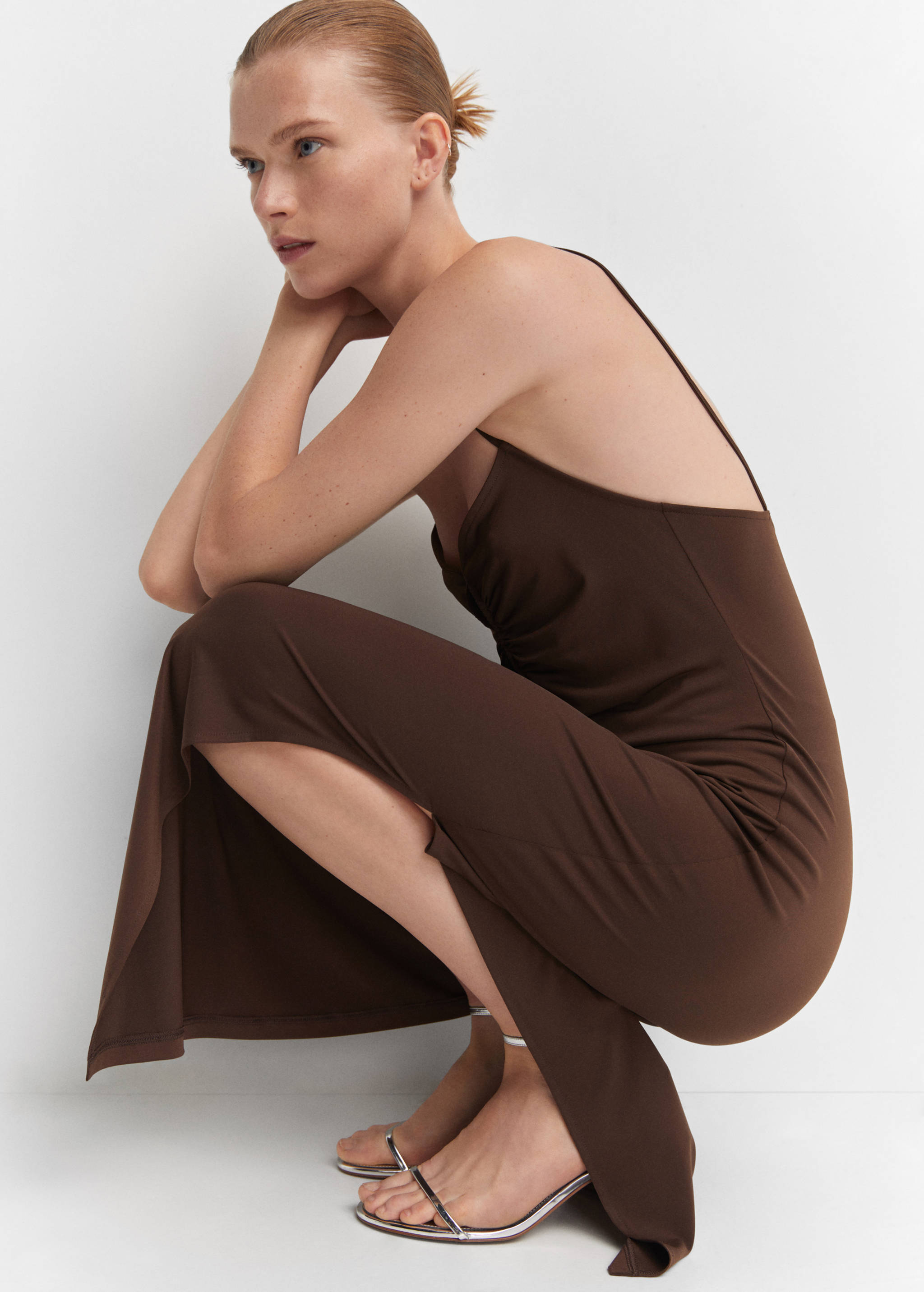 Robe fendue détails froncés - Détail de l'article 2