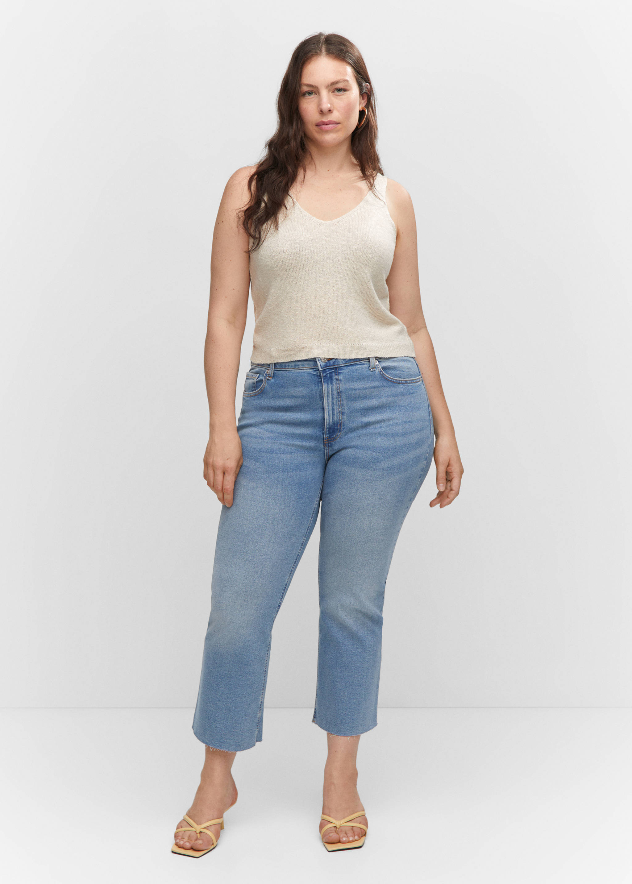 Sienna flared cropped jeans - Details of the article 3
