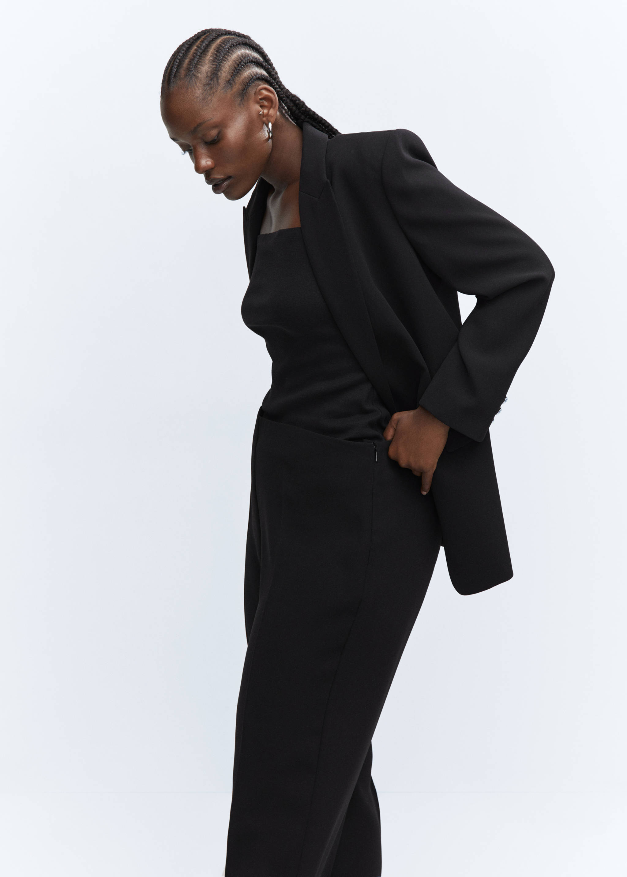 Wide leg suit trousers - Details of the article 5