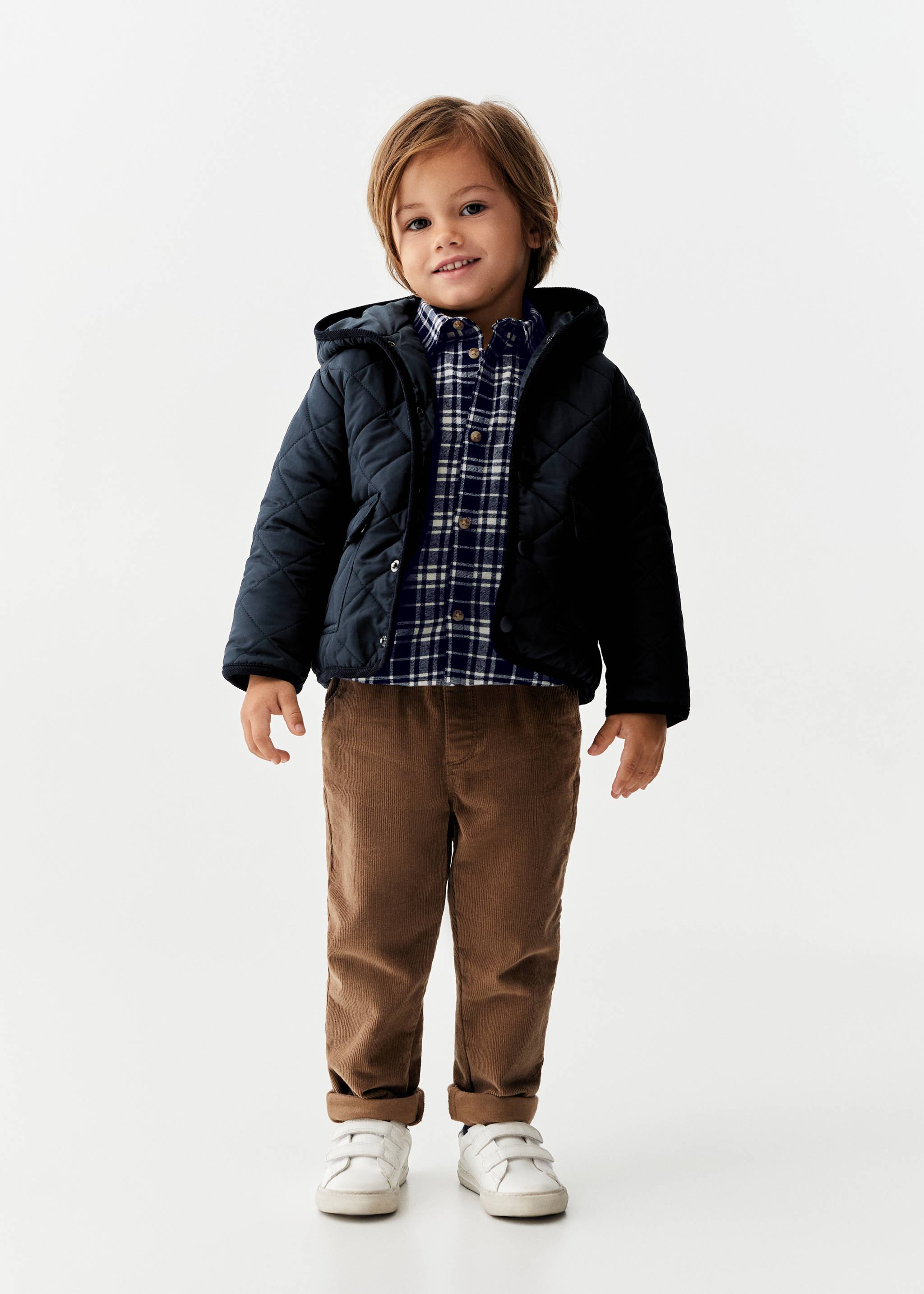 Rhombus quilted jacket - General plane