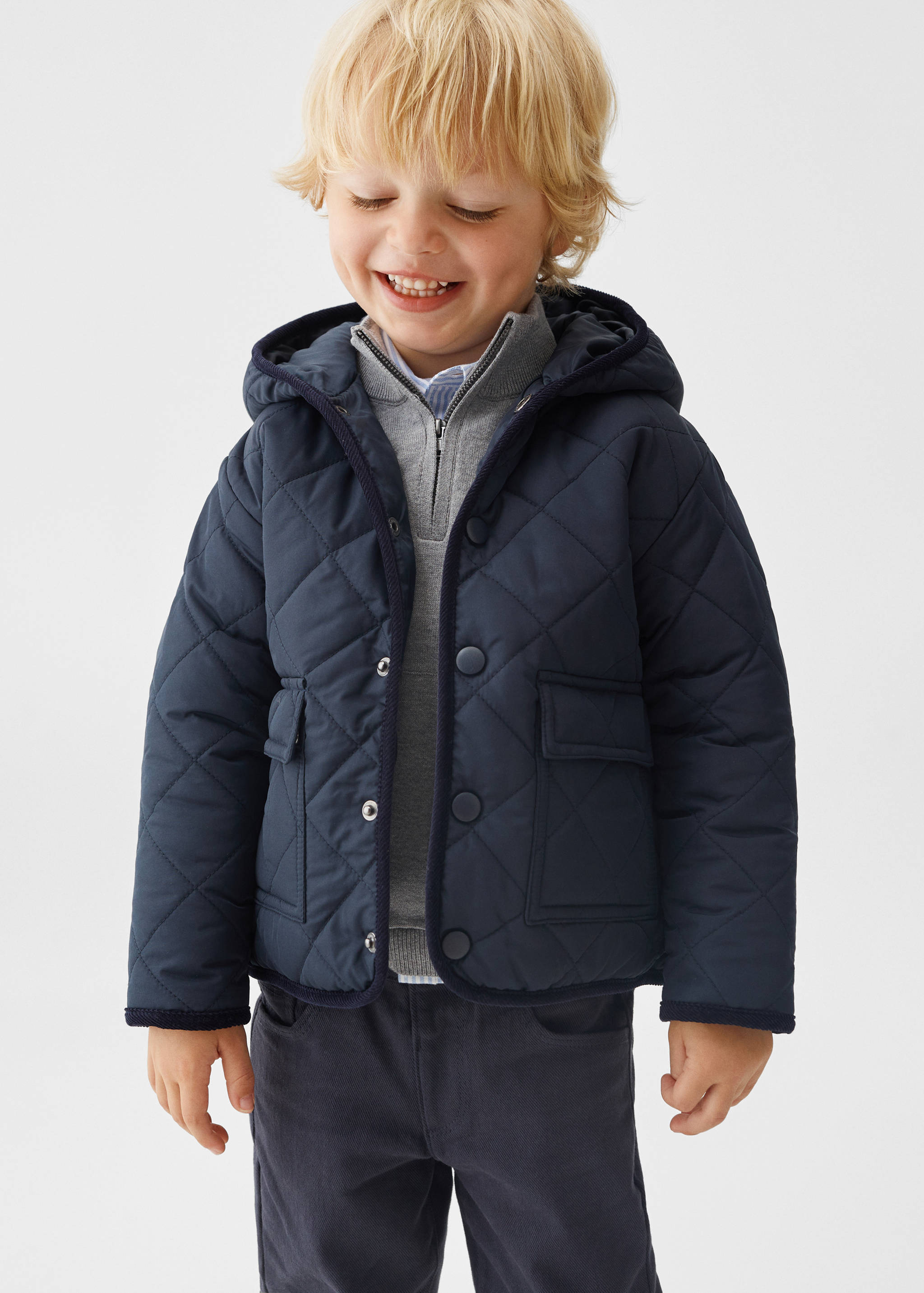 Rhombus quilted jacket - Medium plane