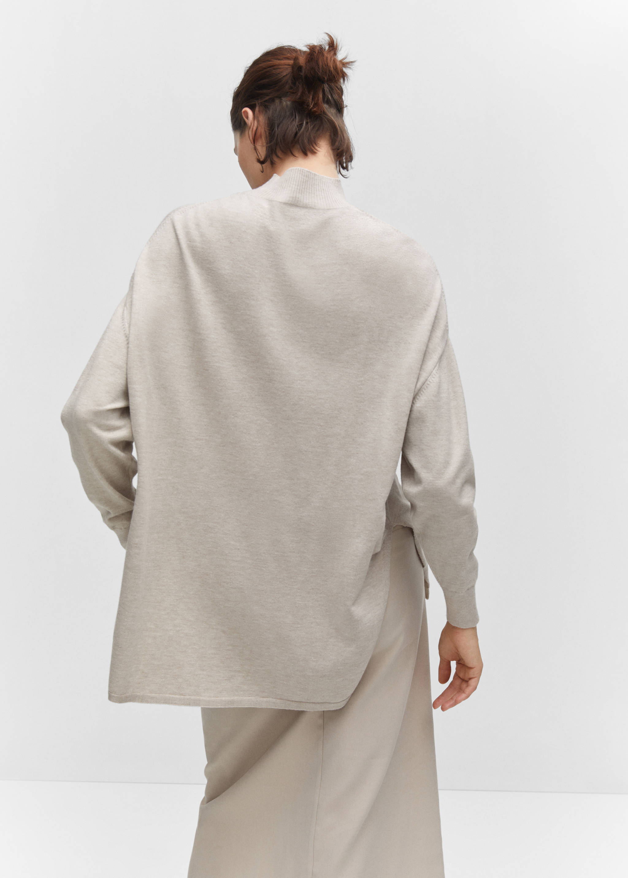 Pull-over oversize col montant - Verso de l’article