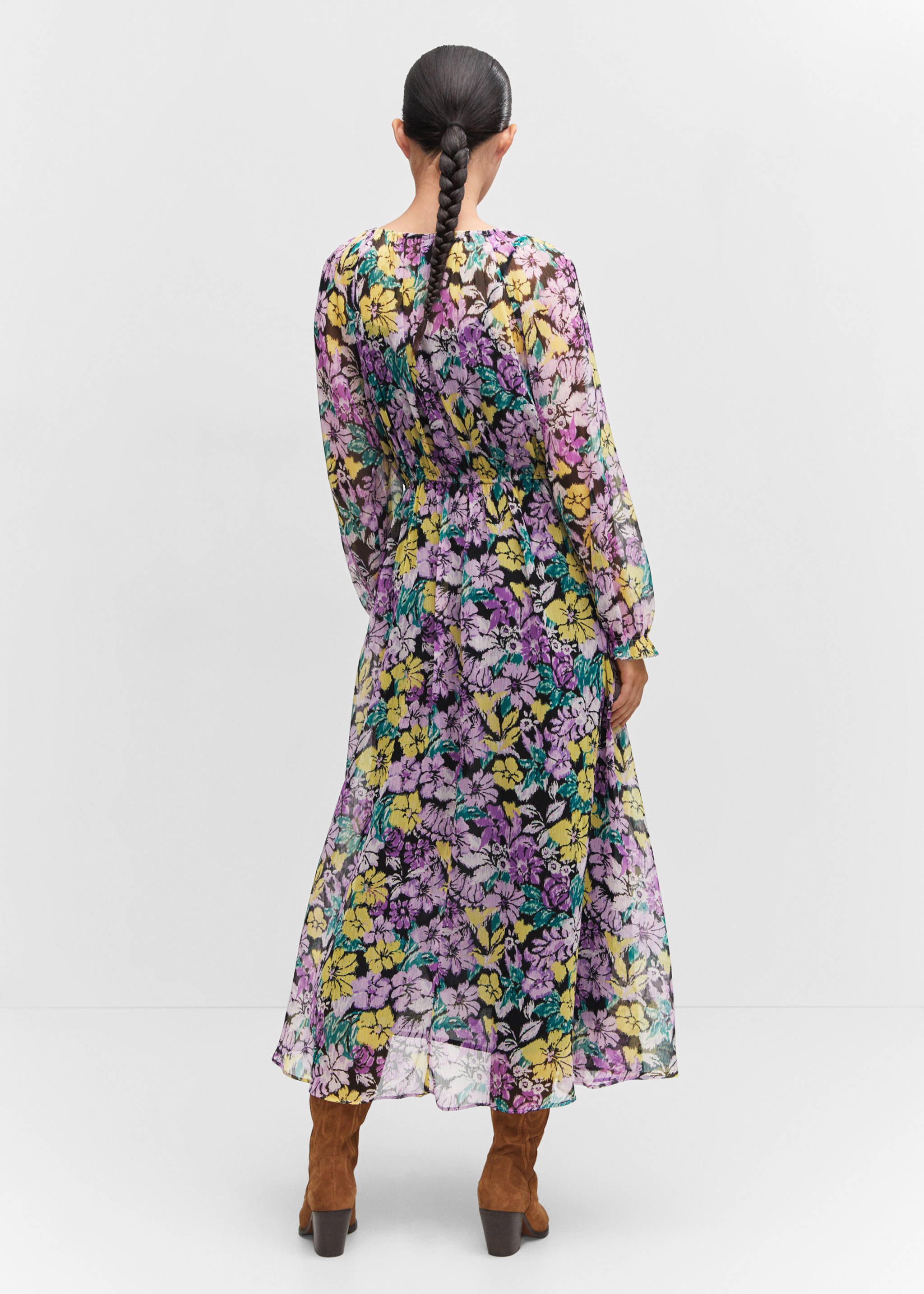 Robe texture florale - Verso de l’article