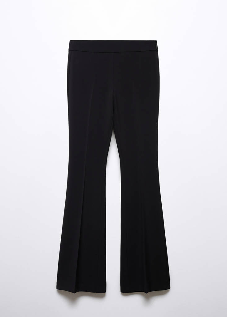 Flared suit trousers — Black