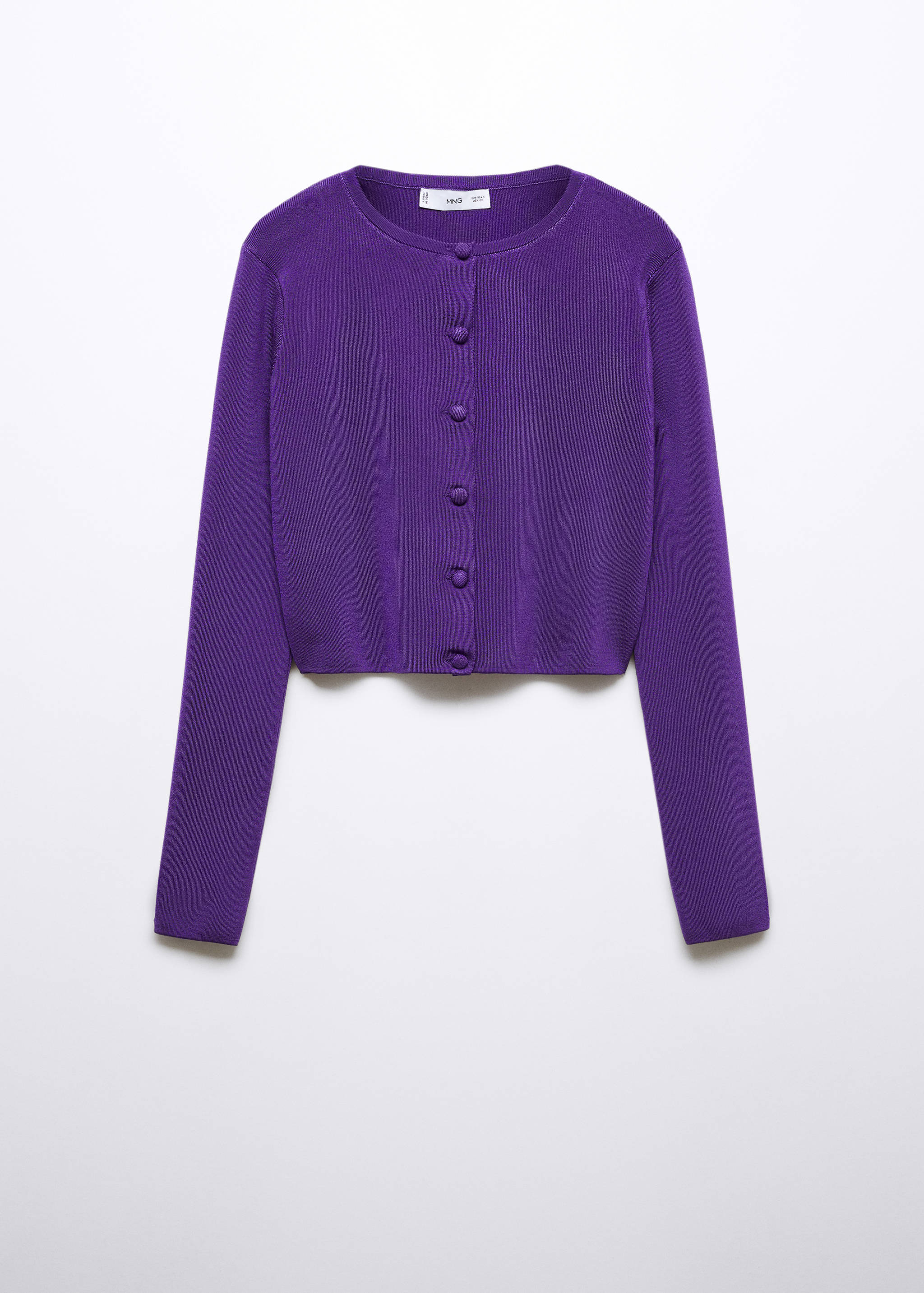 Cropped cardigan with buttons - Article without model
