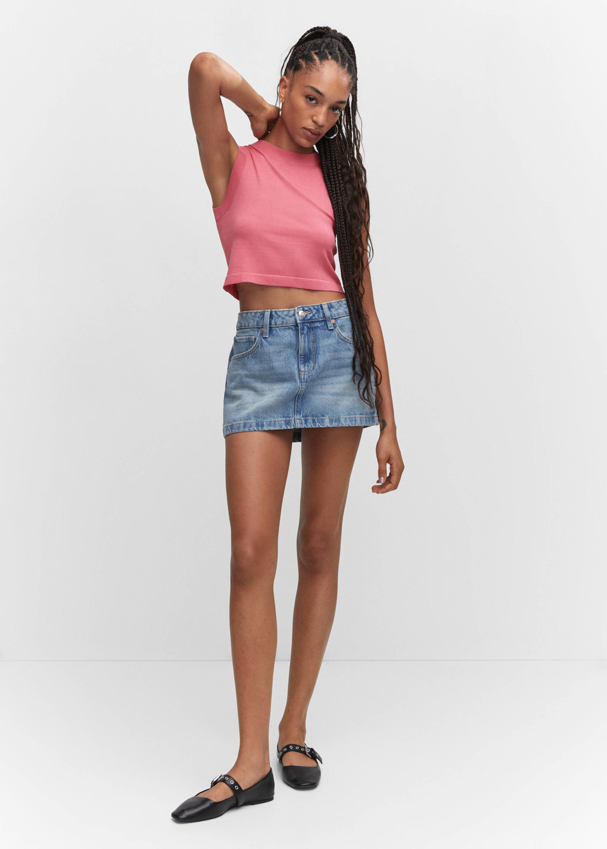 Top crop cuello halter - Plano general