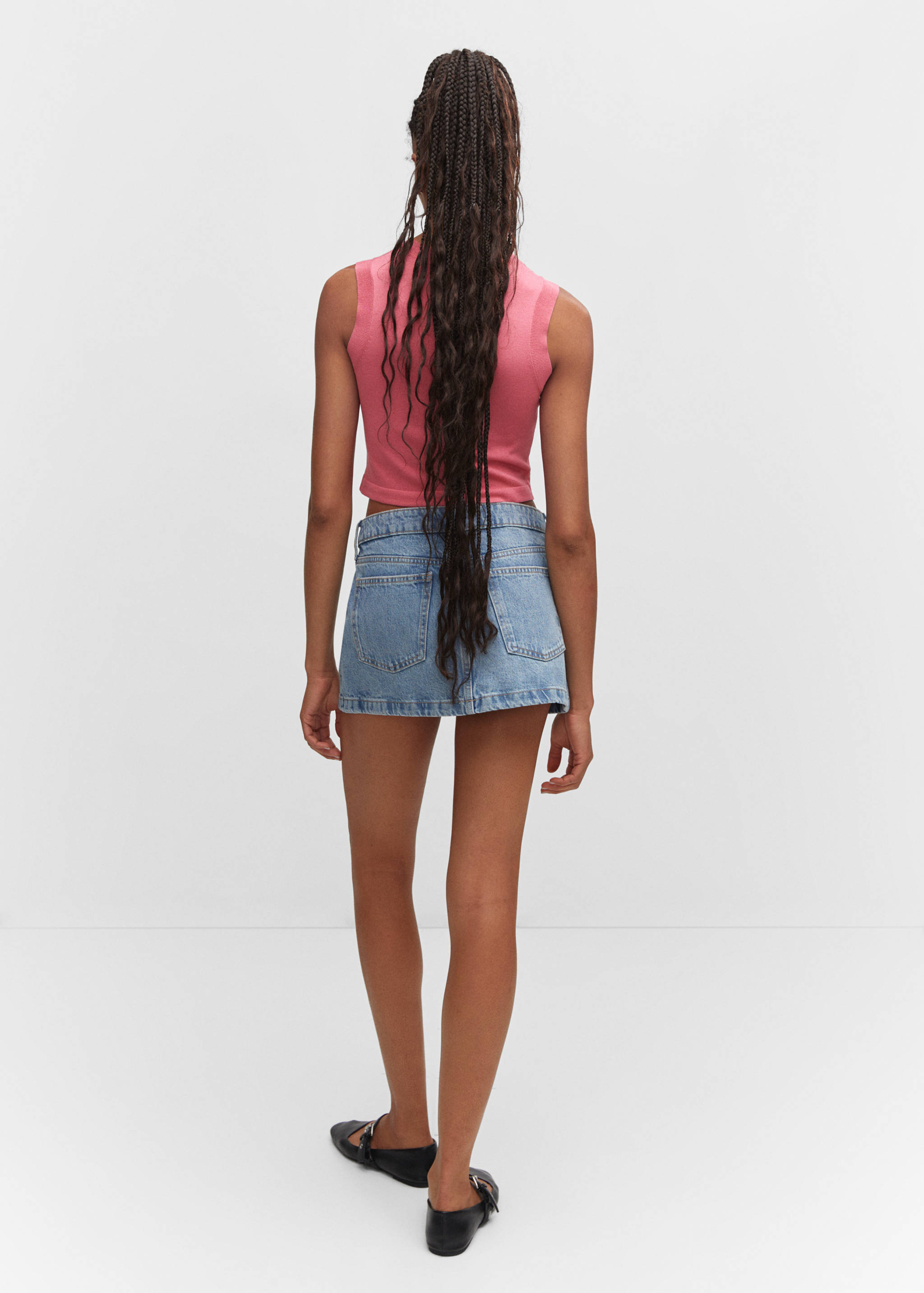 Top crop cuello halter - Reverso del artículo