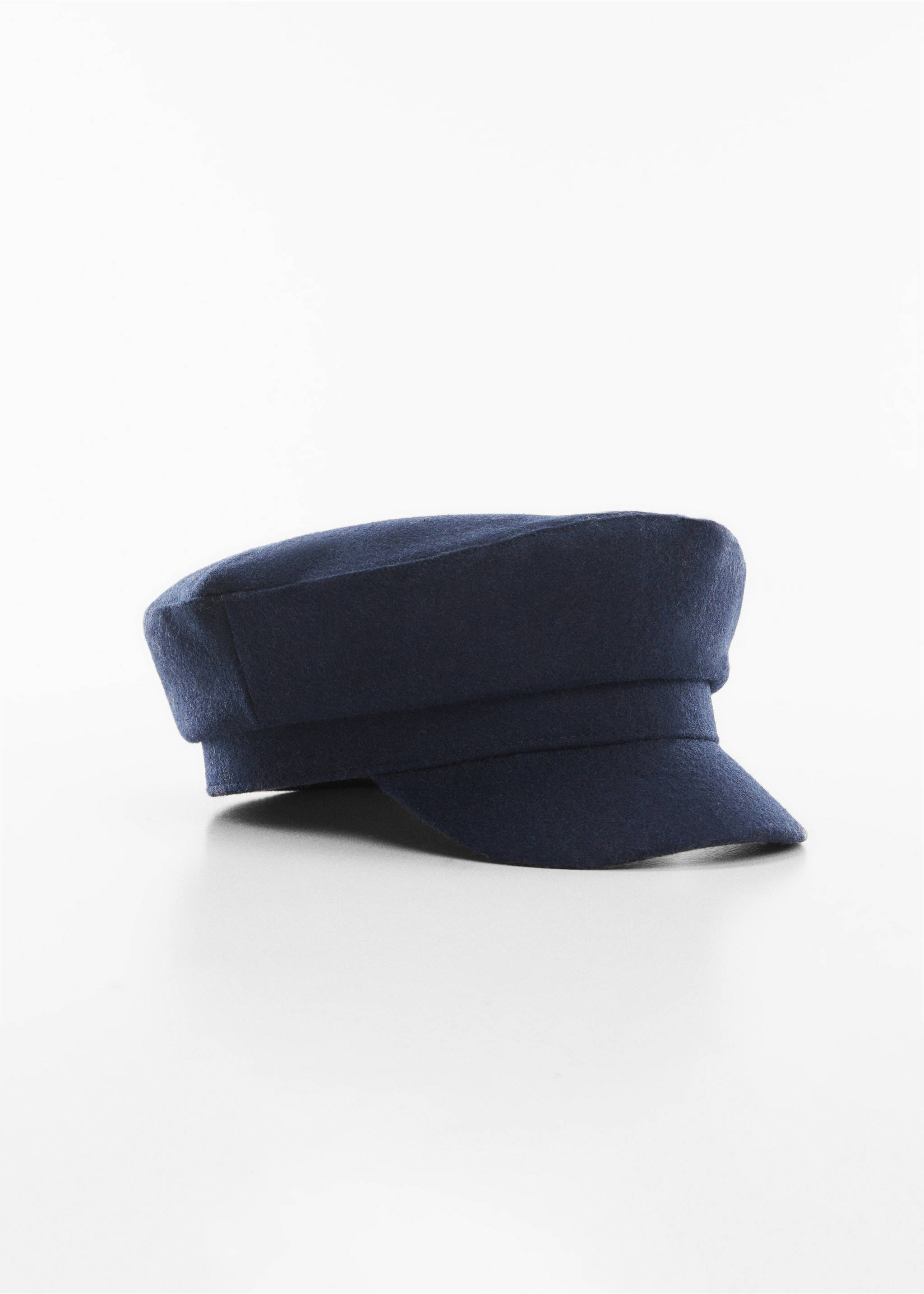 Wool baker cap - Medium plane, Navy. Ref: 57034023-00.