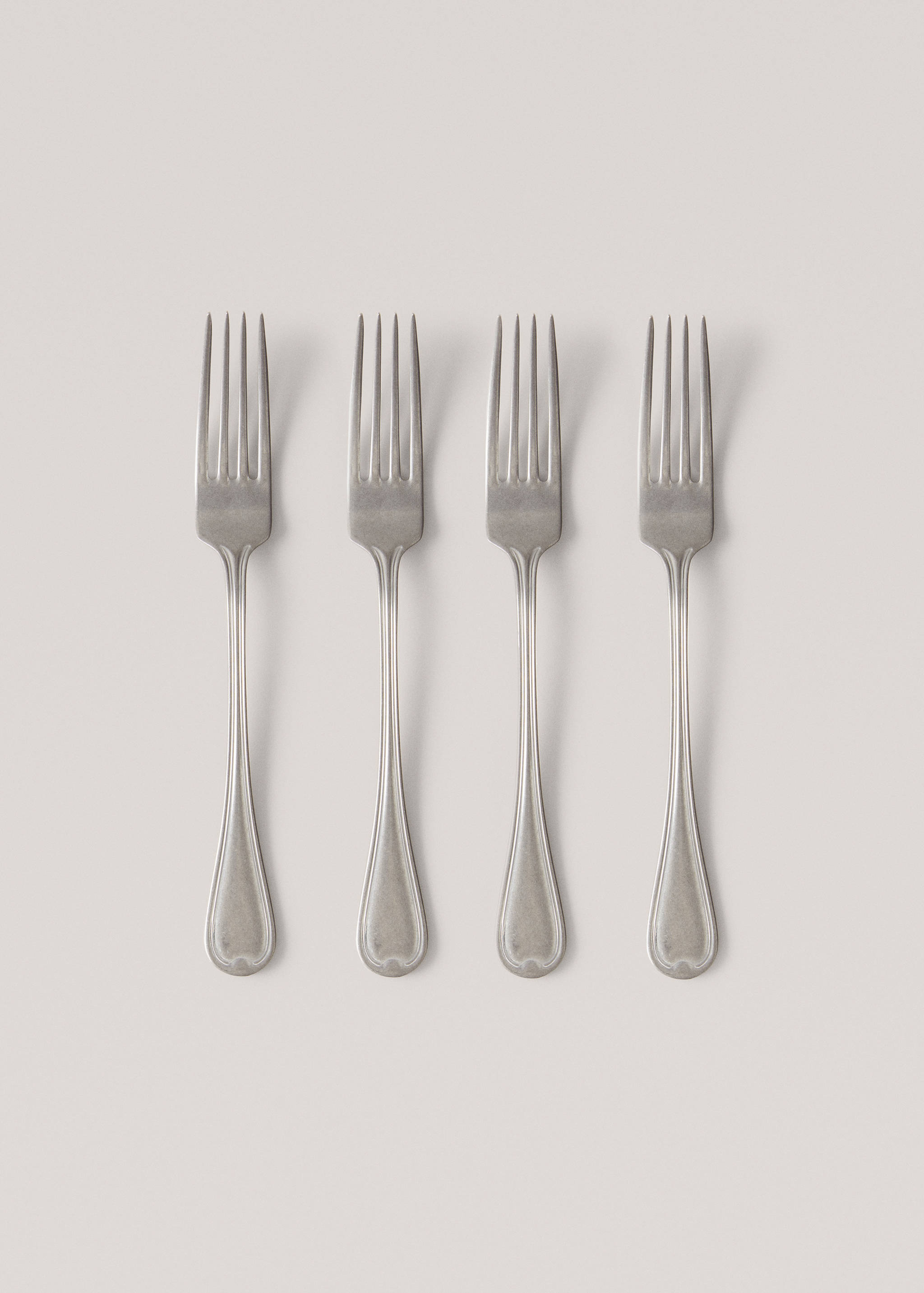 Pack 4 forchette argento anticato - Articolo senza modello