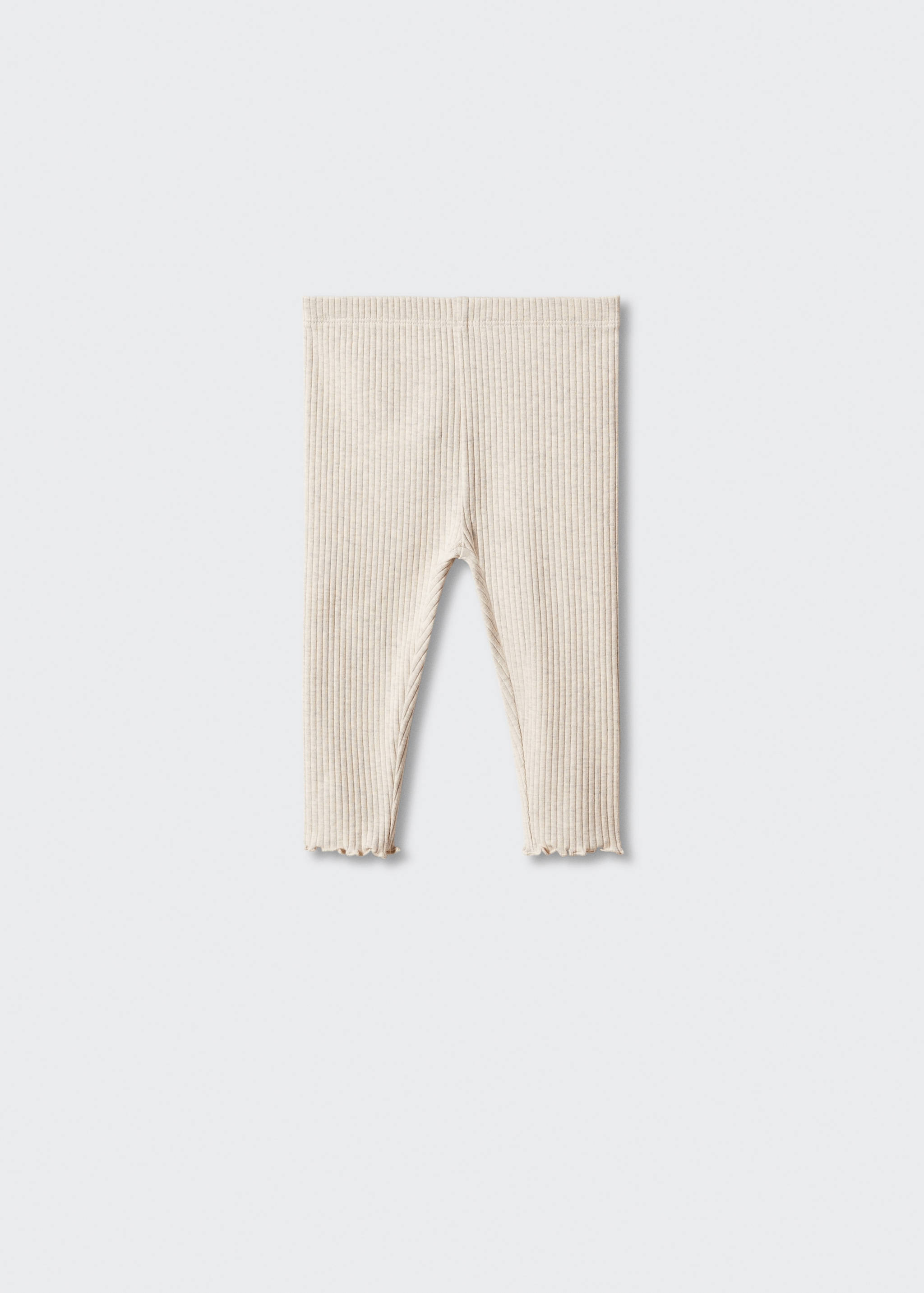Cotton ribbed leggings - Article without model