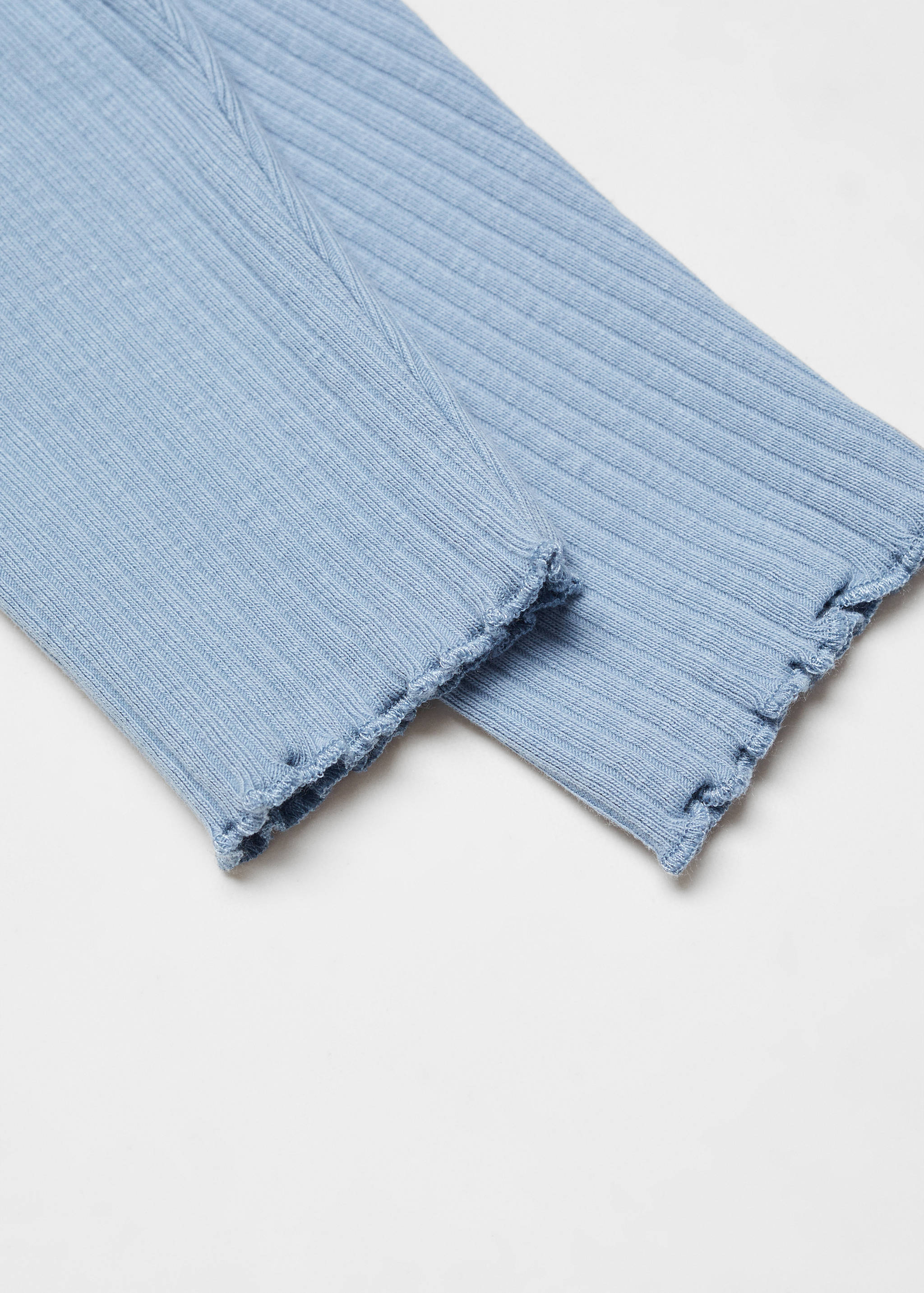 Cotton ribbed leggings - Details of the article 8