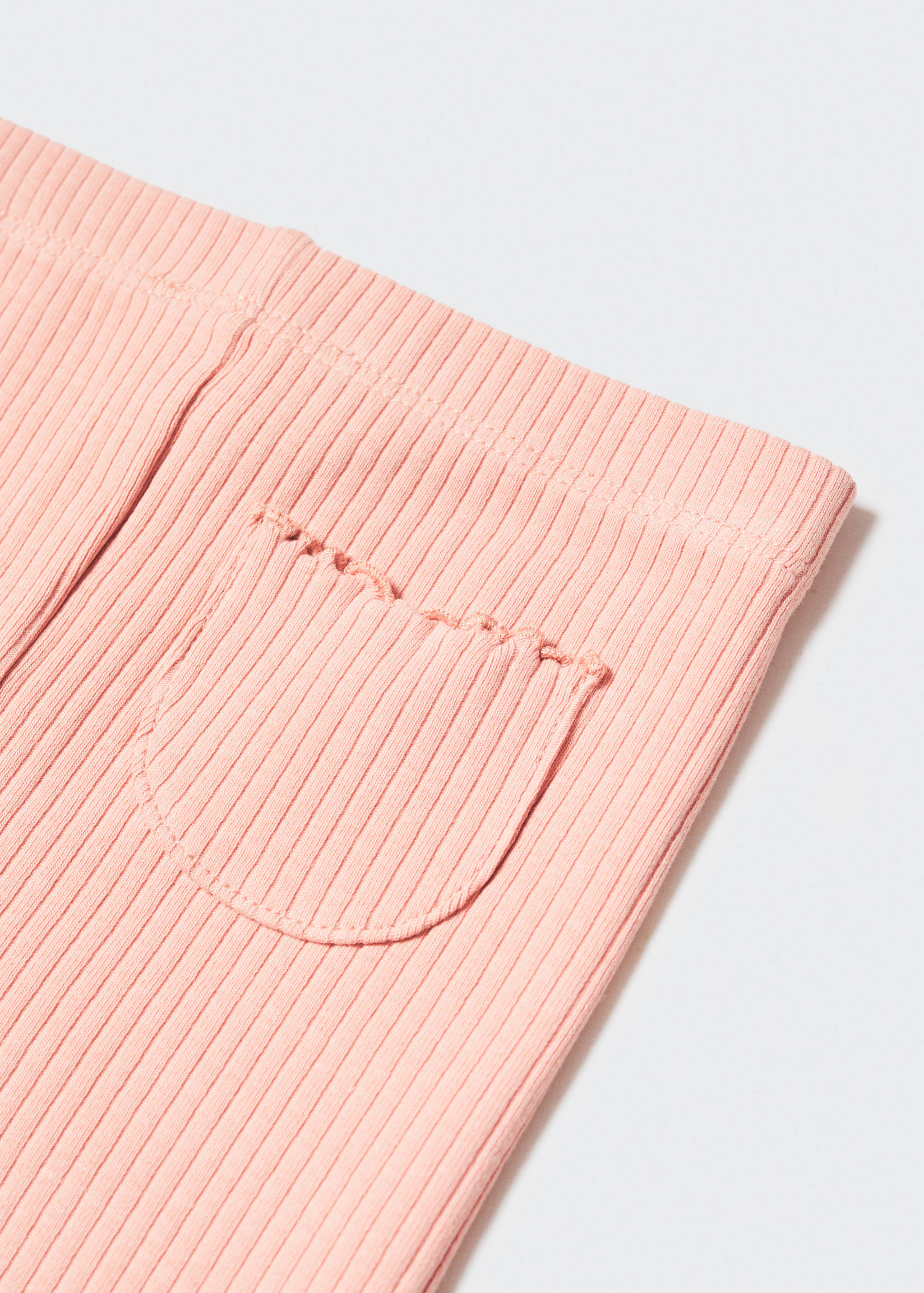 Cotton ribbed leggings - Details of the article 0