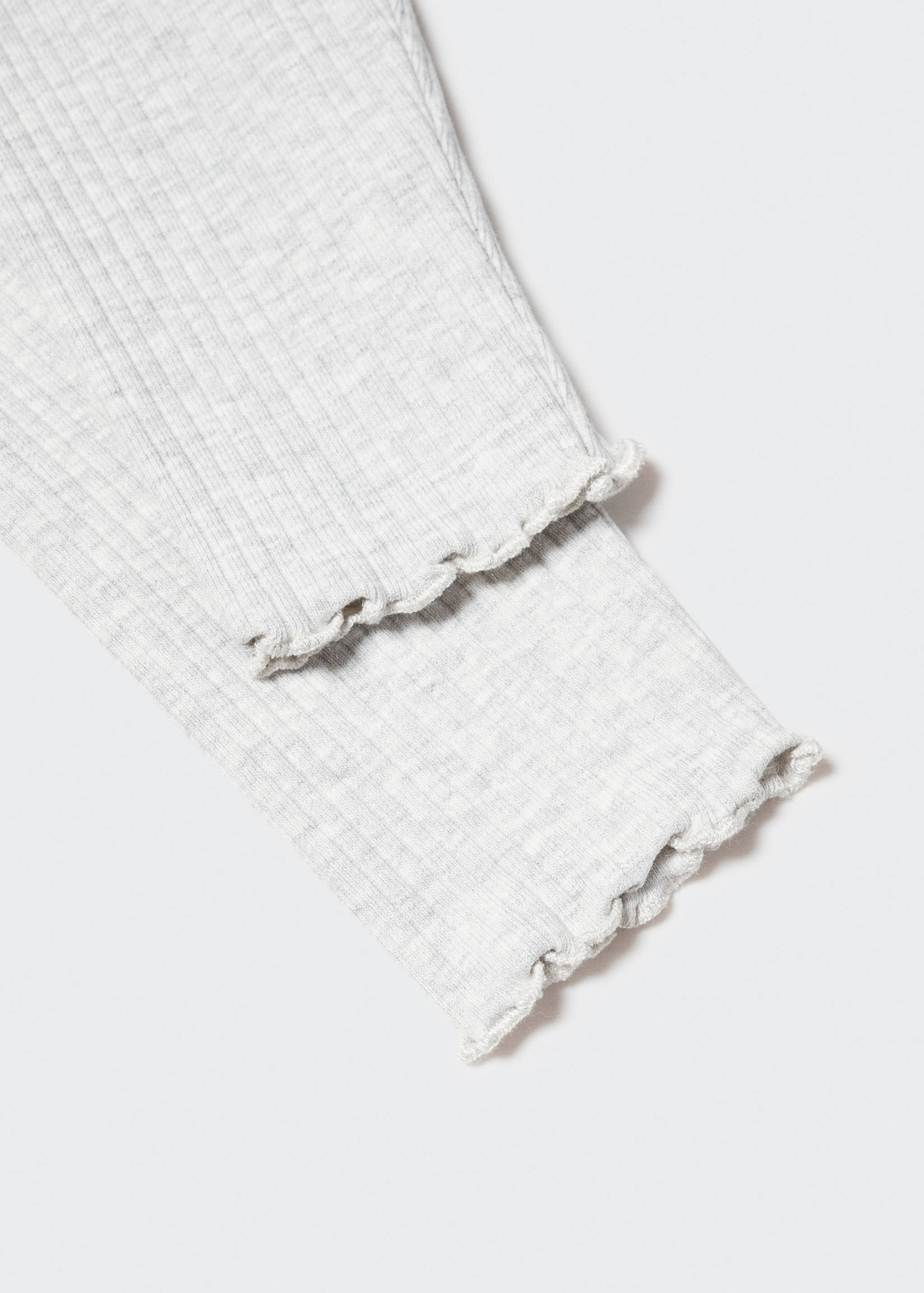 Cotton ribbed leggings - Details of the article 0