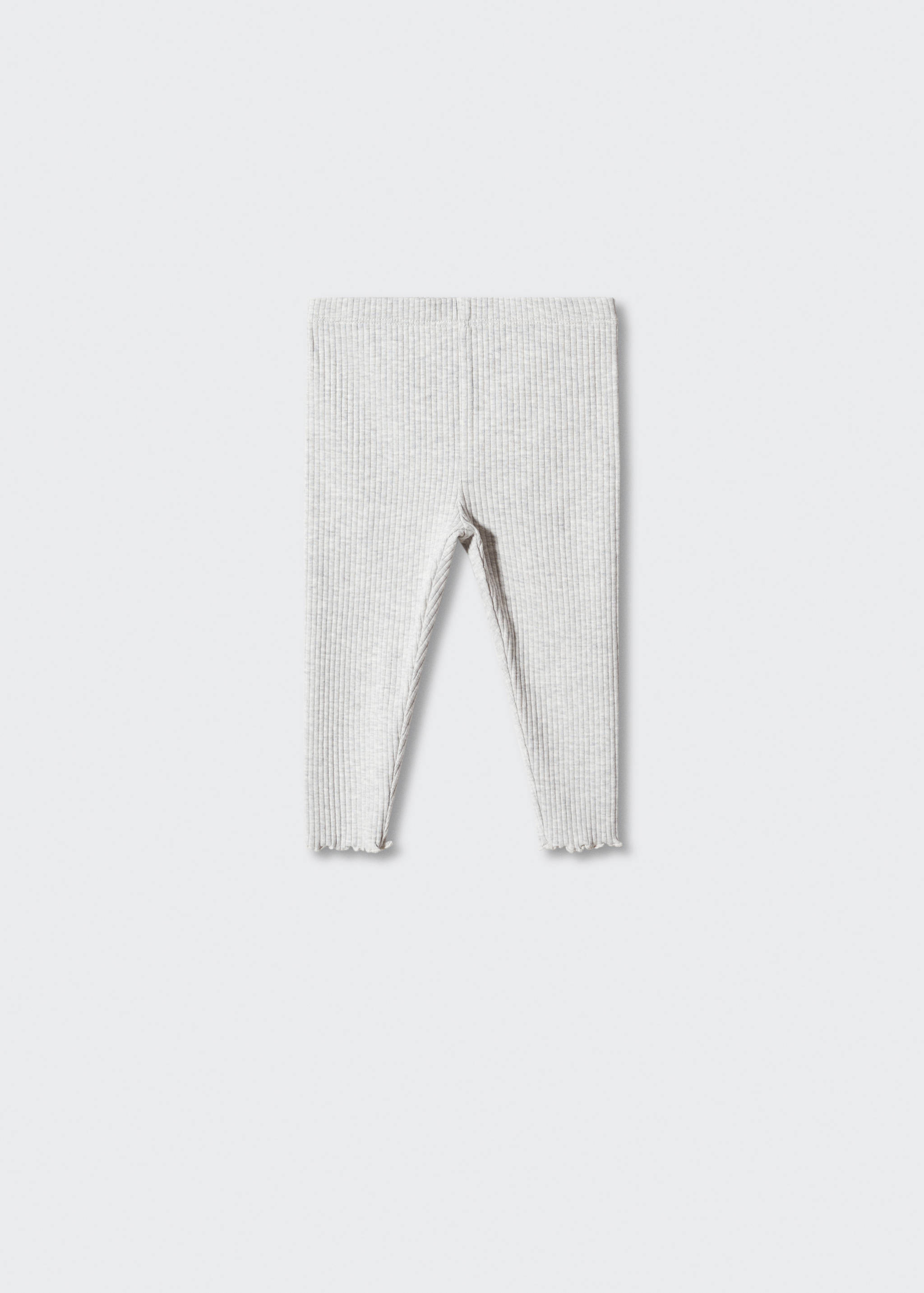 Cotton ribbed leggings - Article without model