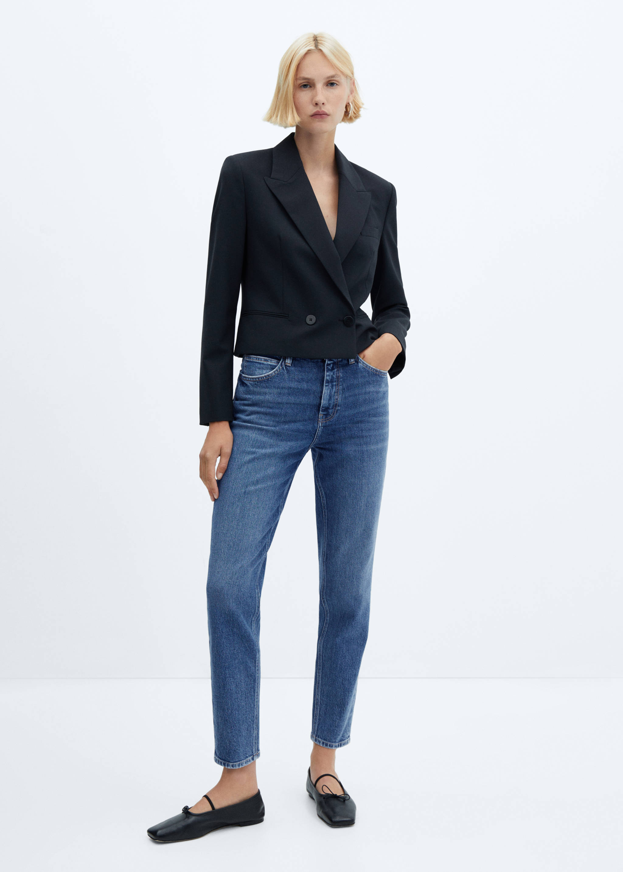 Jean Newmom confort taille haute - Plan général