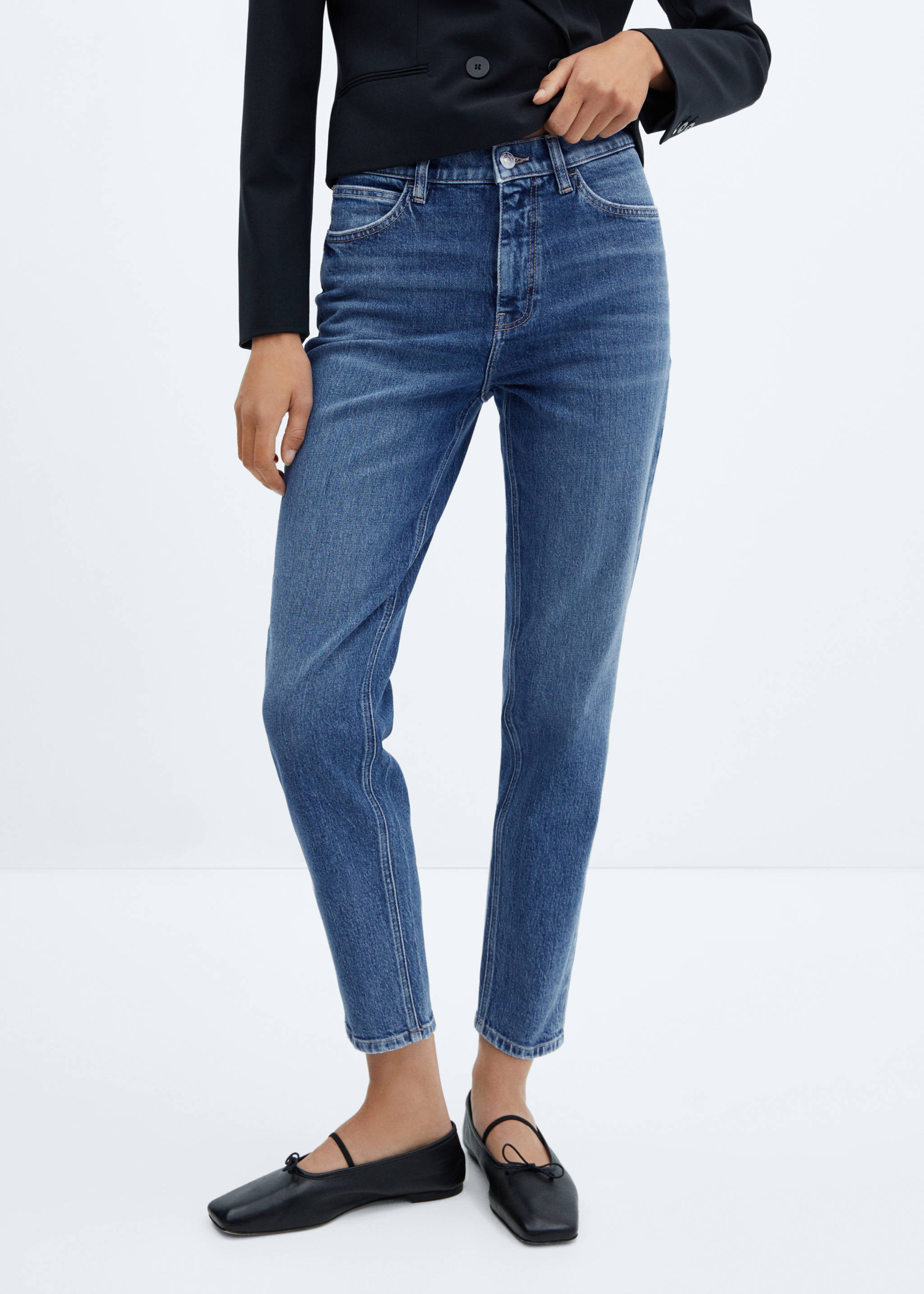 Jean Newmom confort taille haute - Plan moyen