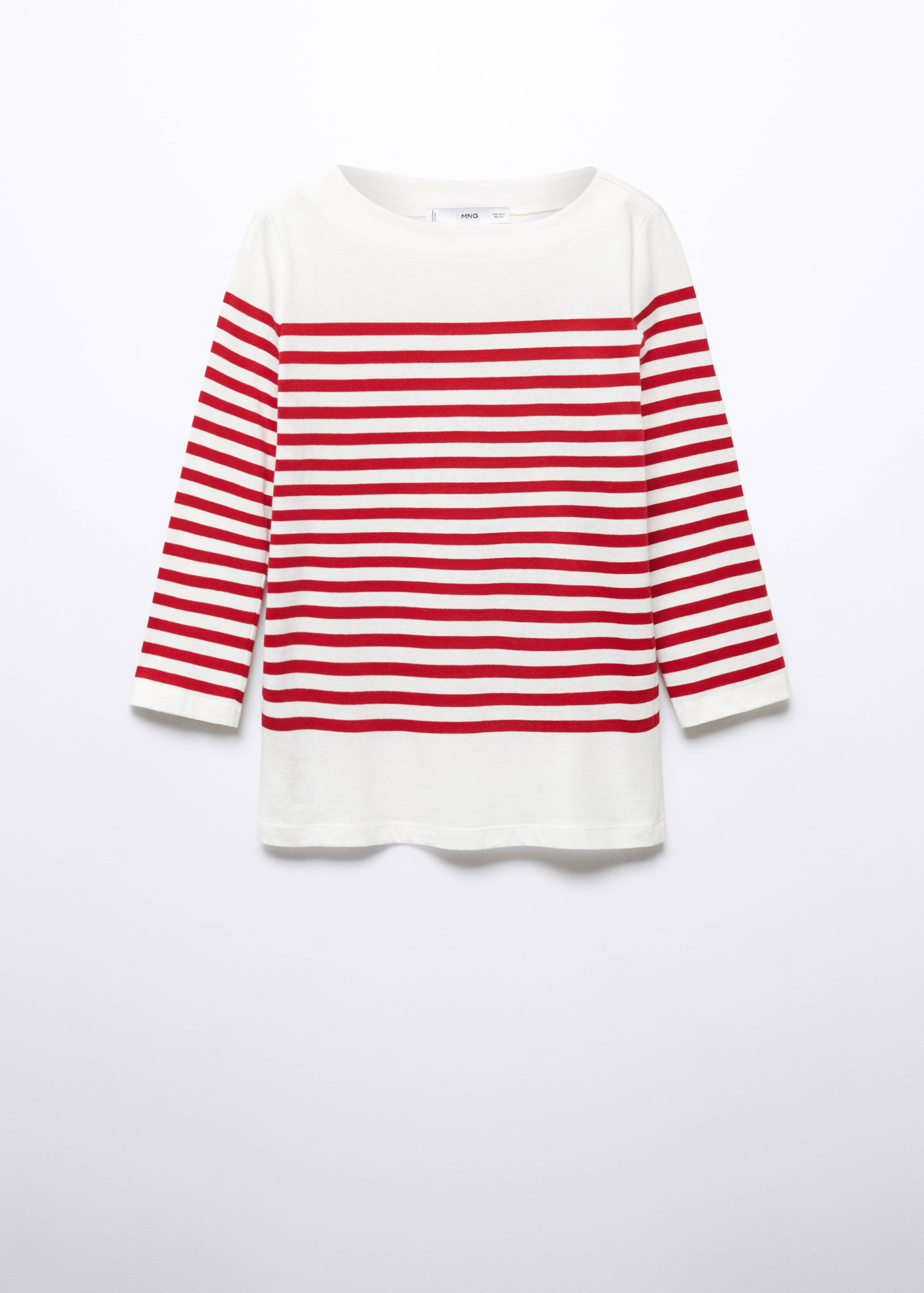 Camiseta rayas cuello barco - Artículo sin modelo