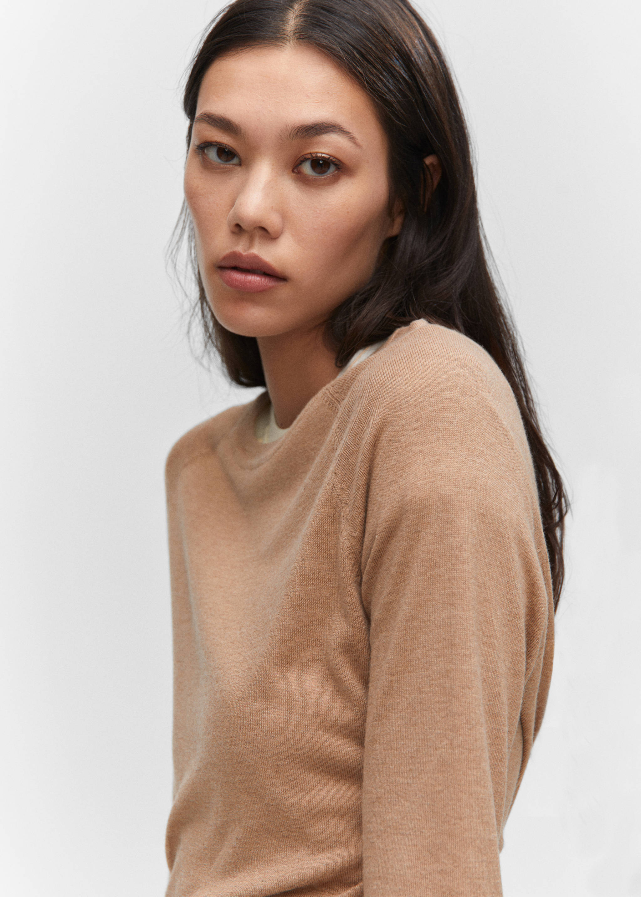 Fine-knit crew-neck sweater - Details of the article 1