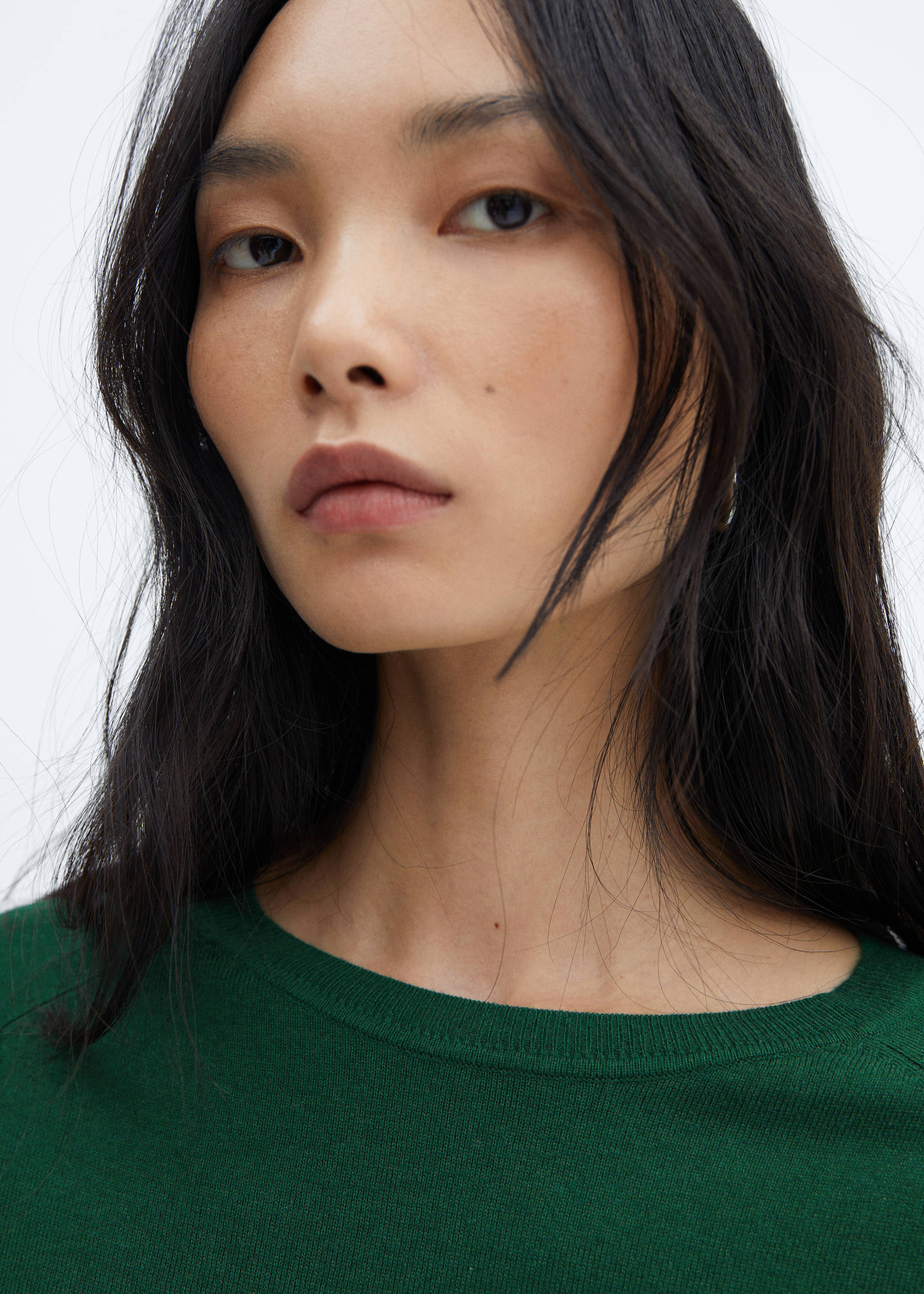 Fine-knit crew-neck sweater - Details of the article 1