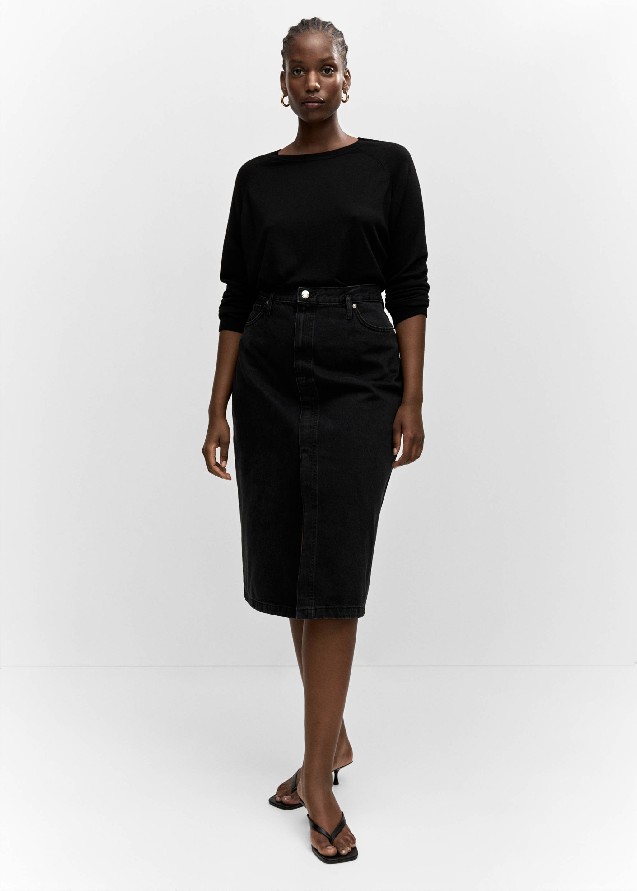 Fine-knit crew-neck sweater - Details of the article 3