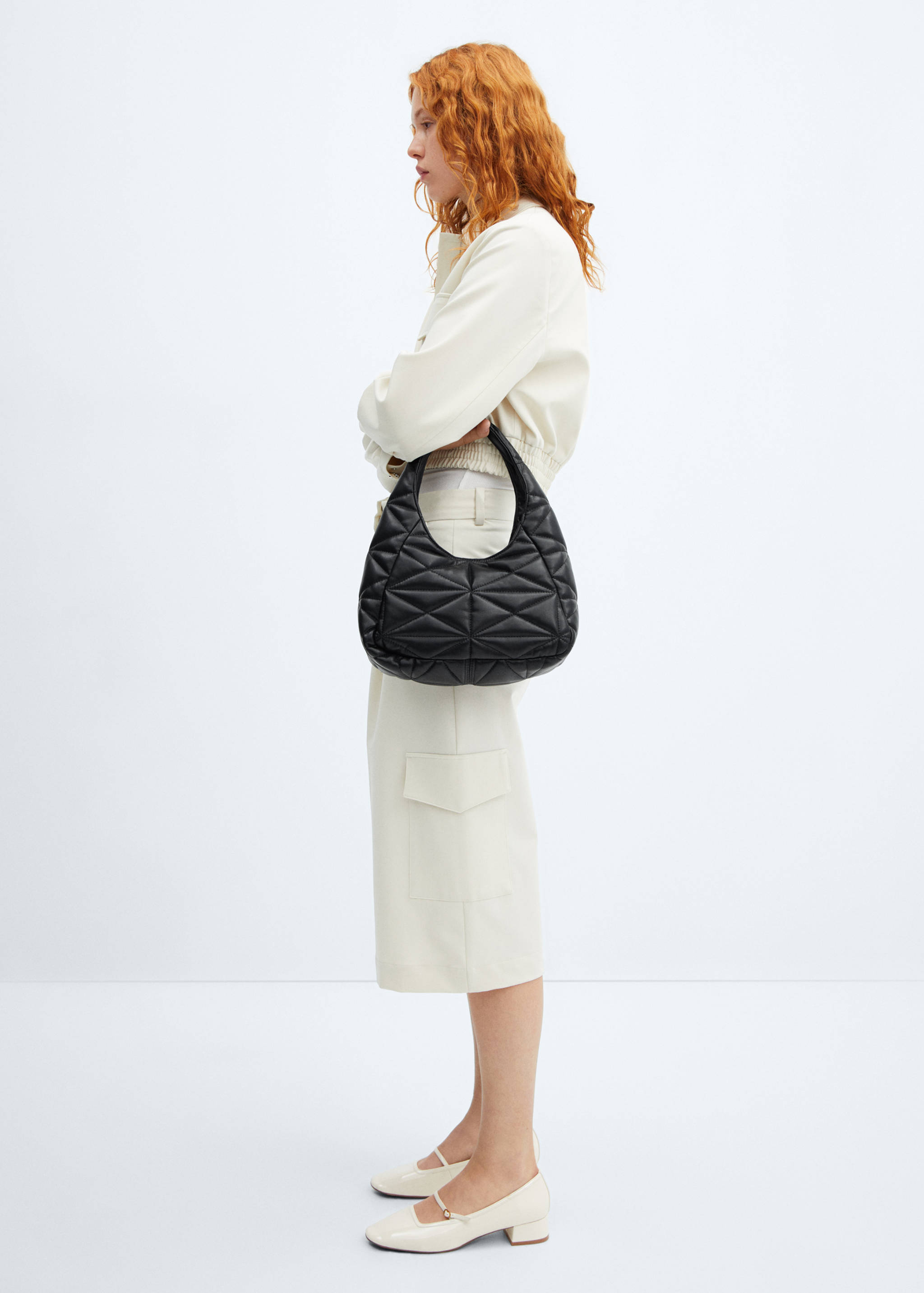 Quilted shoulder bag - General plane