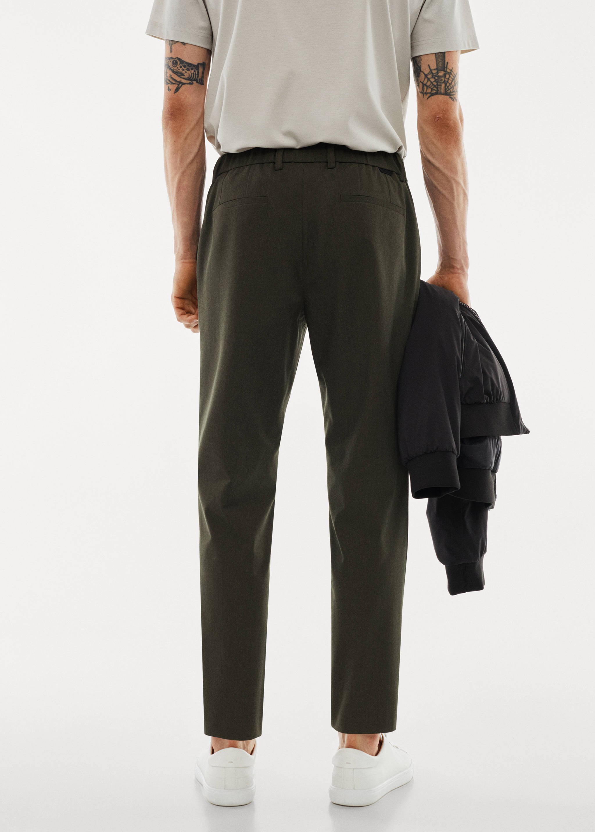 Slim fit stretch trousers - Reverse of the article