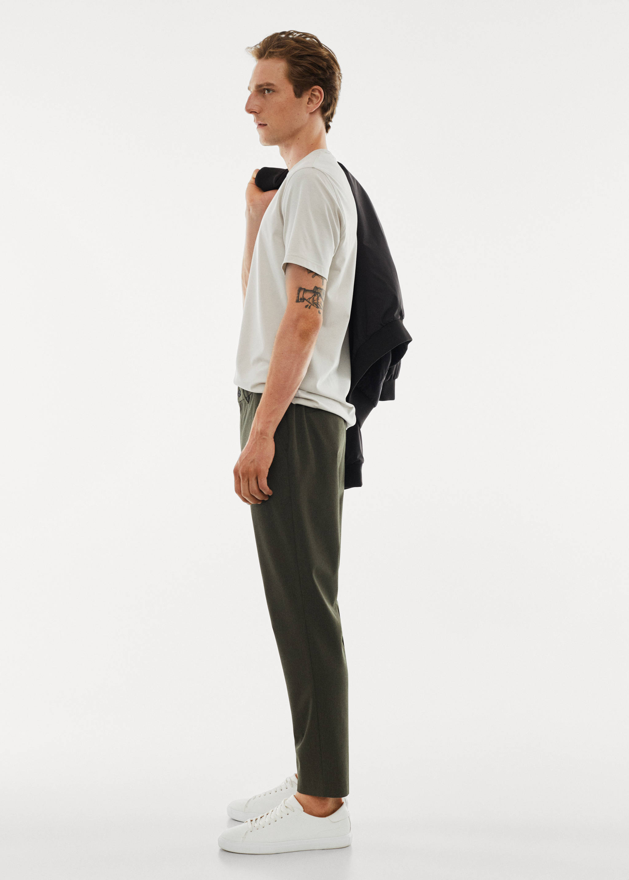 Slim fit stretch trousers - Details of the article 2